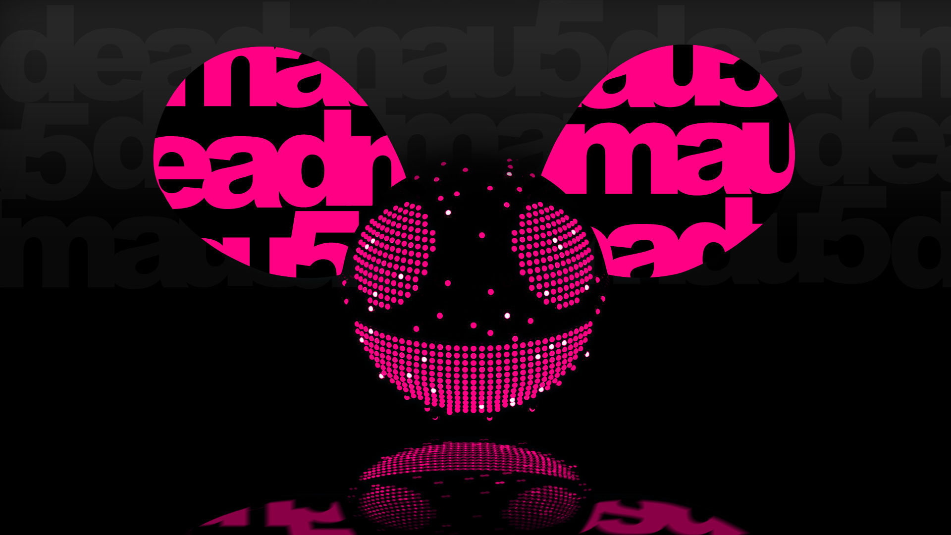 deadmau5, mouse, 1080P, progressive, background, electro, logo, ears, music, house, dedmaus, smile, HD Wallpaper