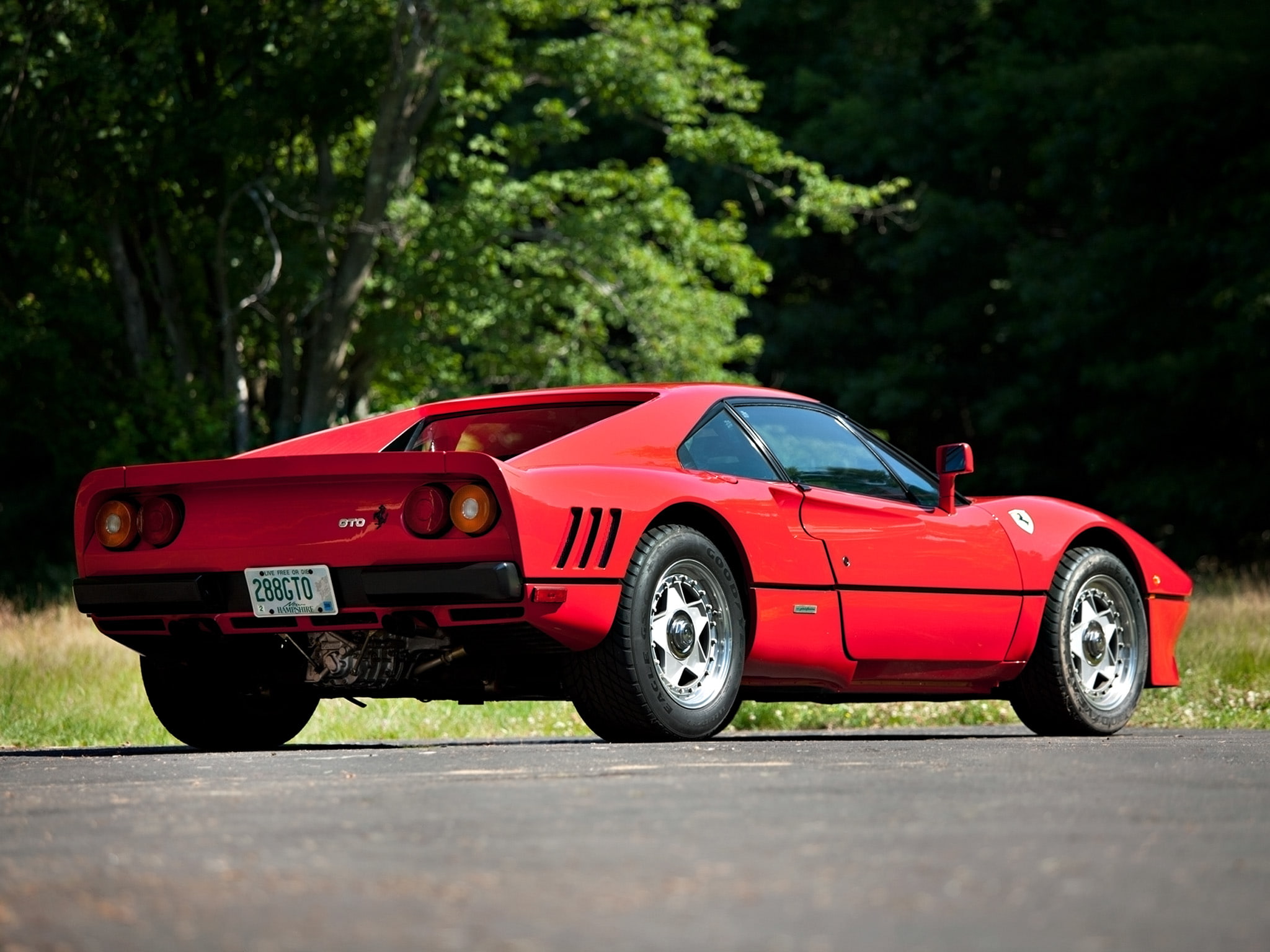 supercar, red, 1985, supercars, classic, 288, gto, 1080P, ferrari, HD Wallpaper