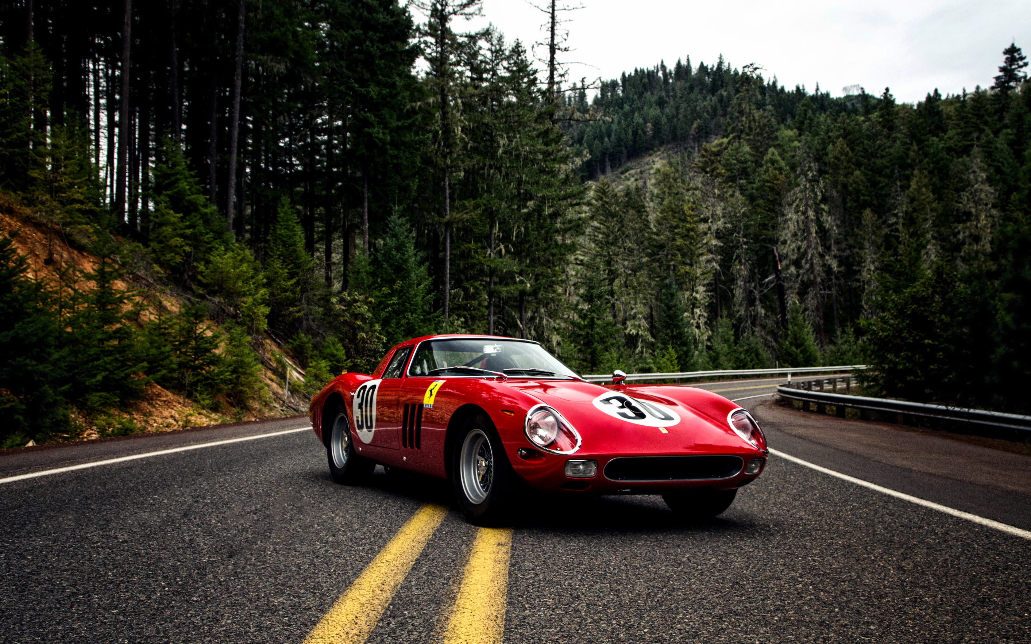 Ferrari, 250 GTO, coupe, 2K, 1964, Pininfarina, Series II, red, HD Wallpaper