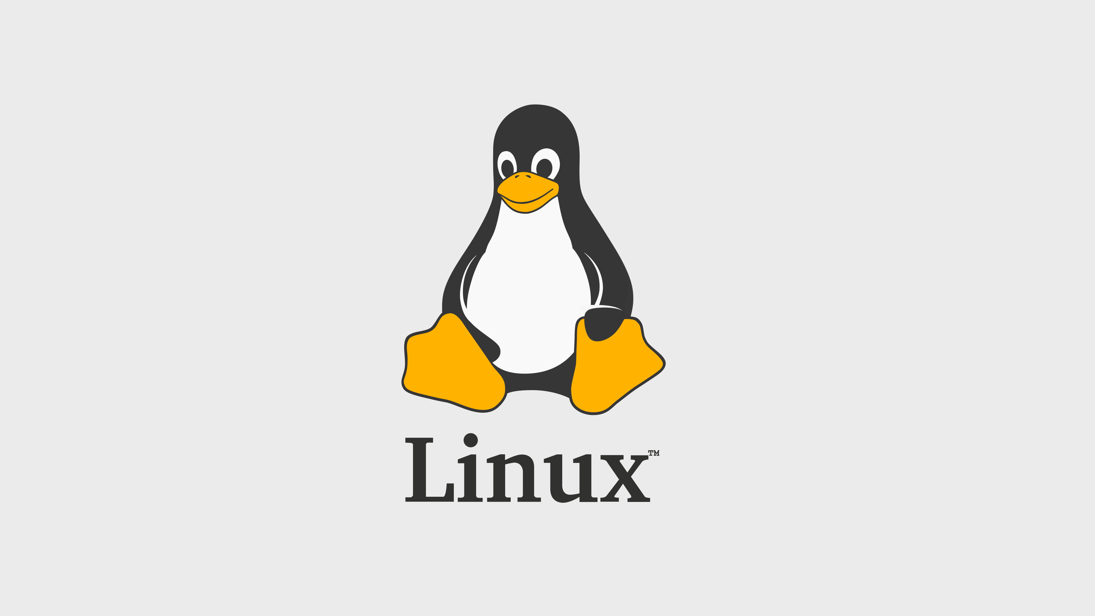 Tux, 2K, FoxyRiot, Flatdesign, Linux, HD Wallpaper