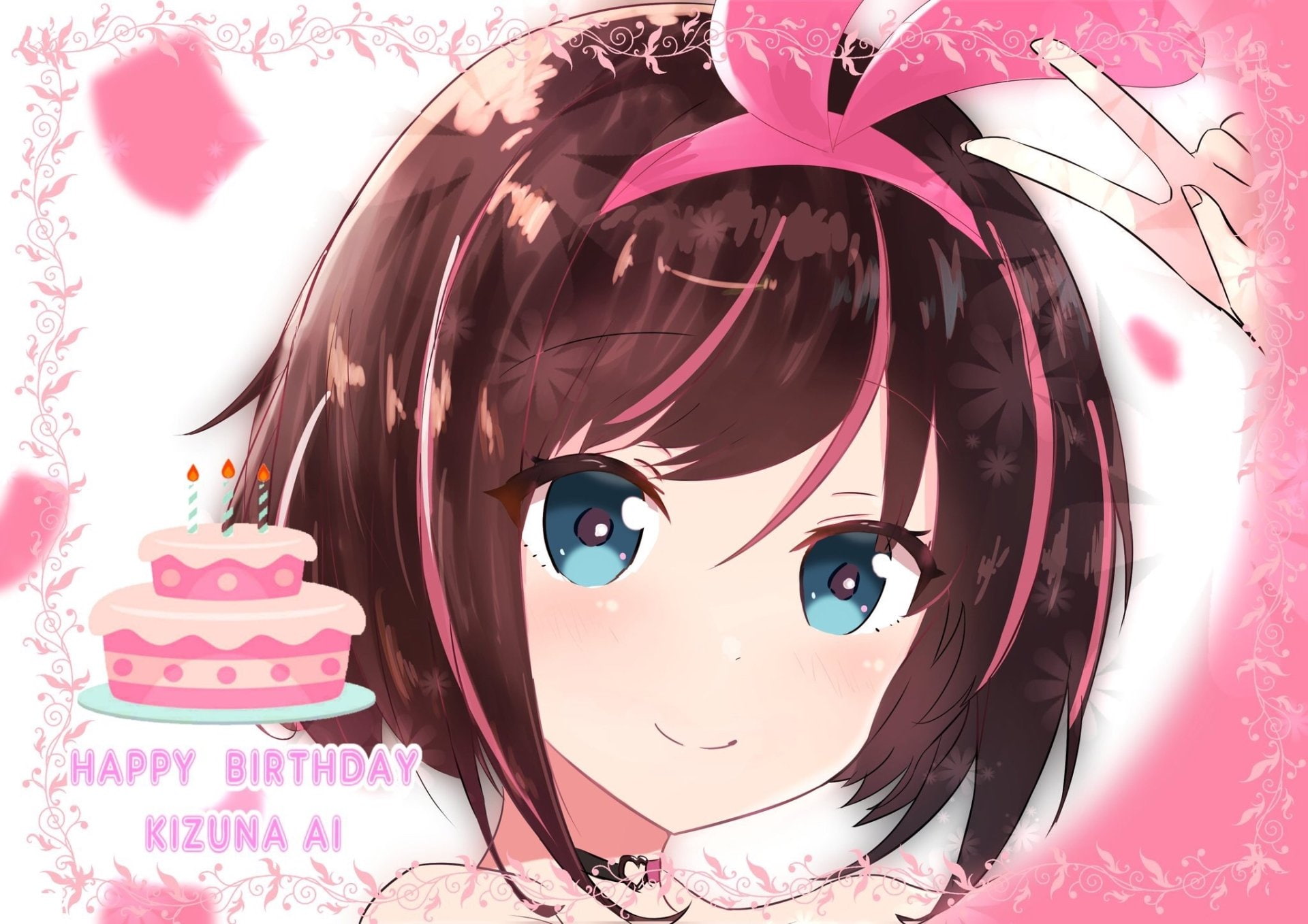 Kizuna AI, 1080P, Anime, AI Channel, HD Wallpaper
