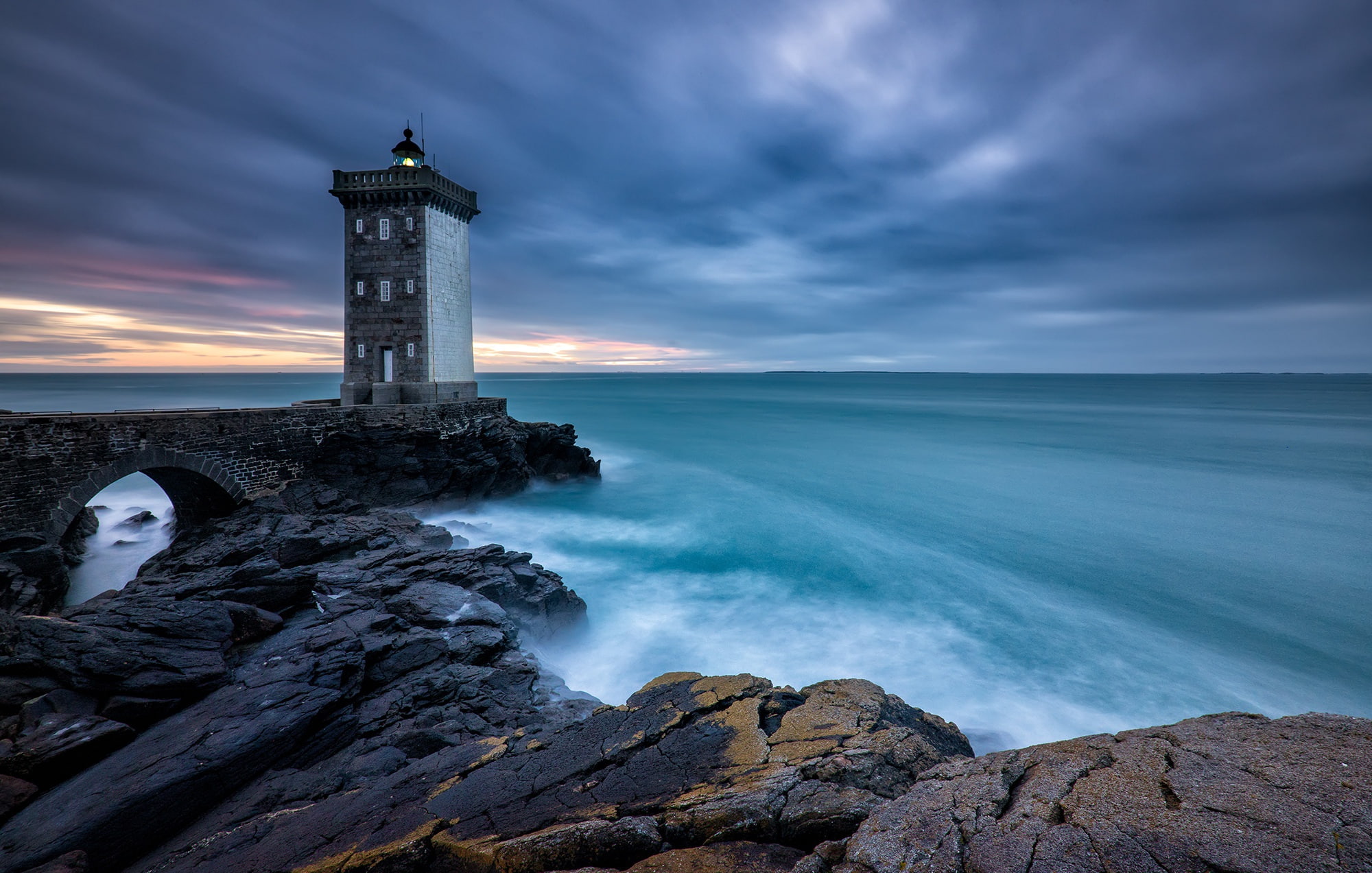 long exposure, cloud - sky, no people, nature, rock, water, building exterior, beauty in nature, horizon over water, guidance, scenics - nature, built structure, HD Wallpaper