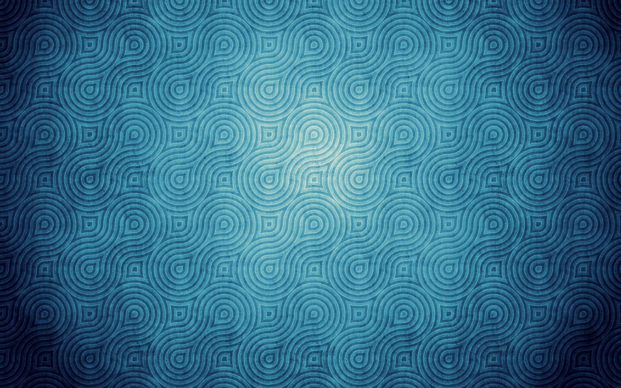 simple, 2K, abstract, texture, tassellation, blue, cyan, pattern, HD Wallpaper
