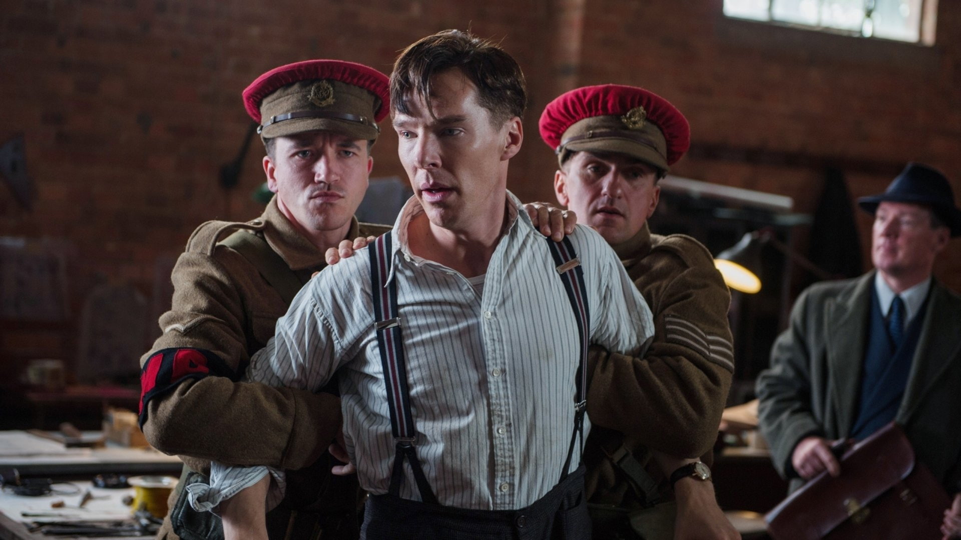 togetherness, 1080P, uniform, adult, The Imitation Game, mature men, young men, hat, occupation, clothing, Movie, coworker, mature adult, cap, males, men, HD Wallpaper