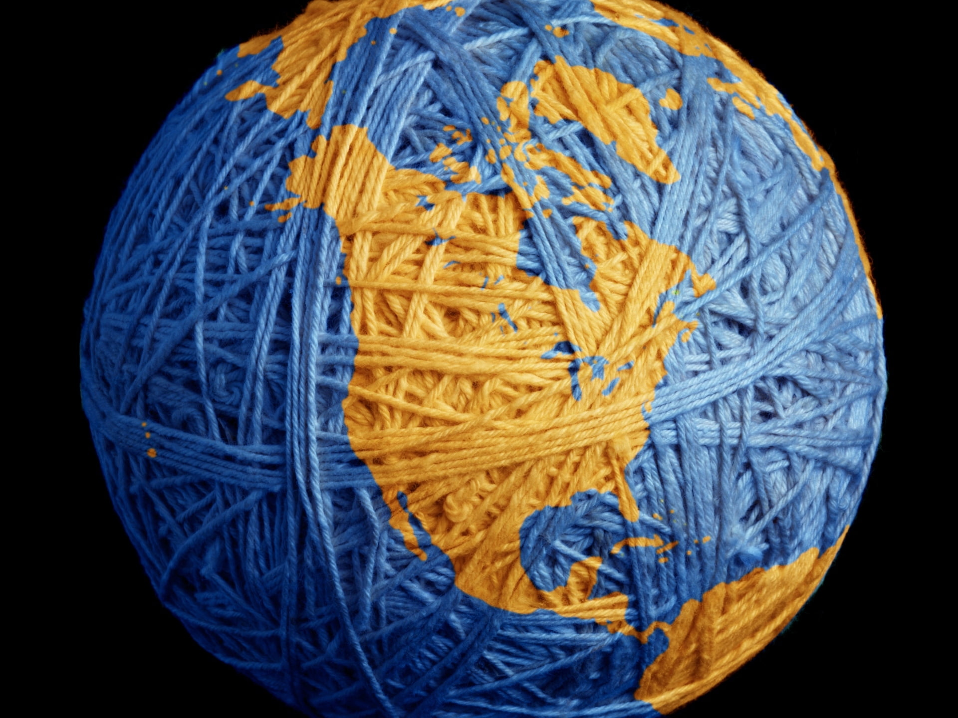 imitation, threads, 1080P, tangle, globe, HD Wallpaper