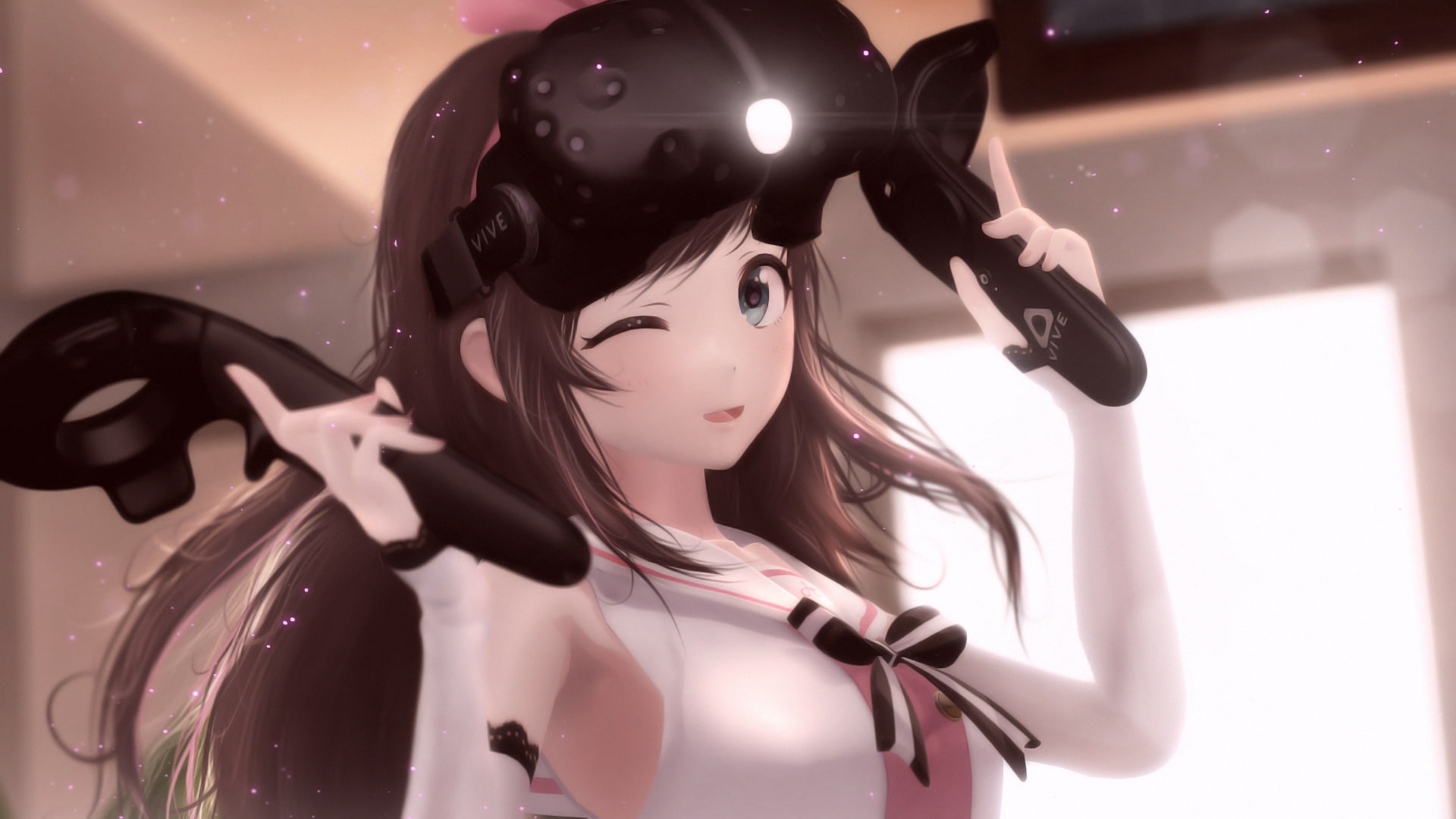 1080P, AI Channel, Kizuna AI, Anime, HD Wallpaper