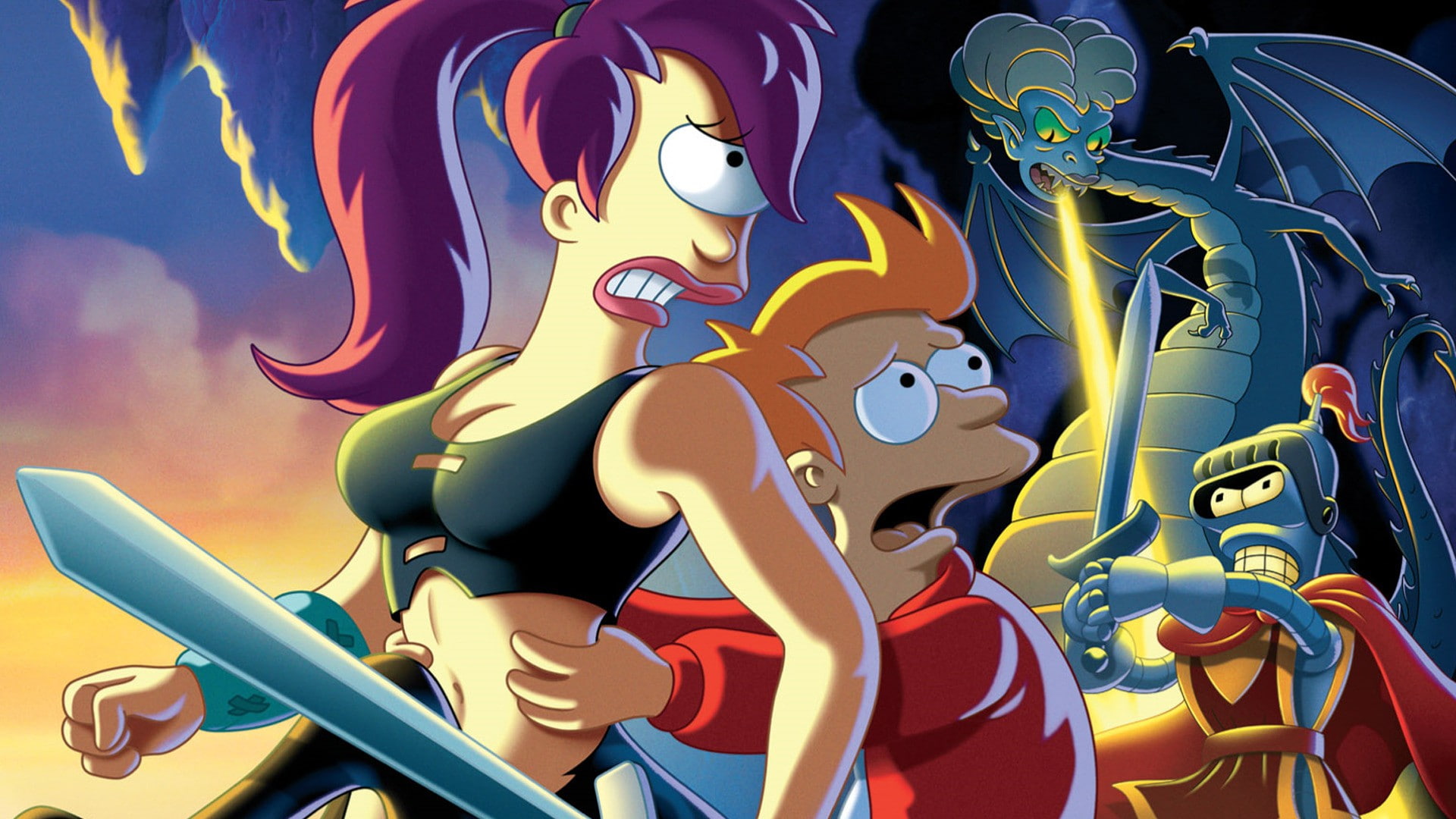 arts culture and entertainment, music, celebration, choice, sale, multi colored, festival, mammal, night, futurama bender philip j_ fry turanga leela, 1080P, HD Wallpaper