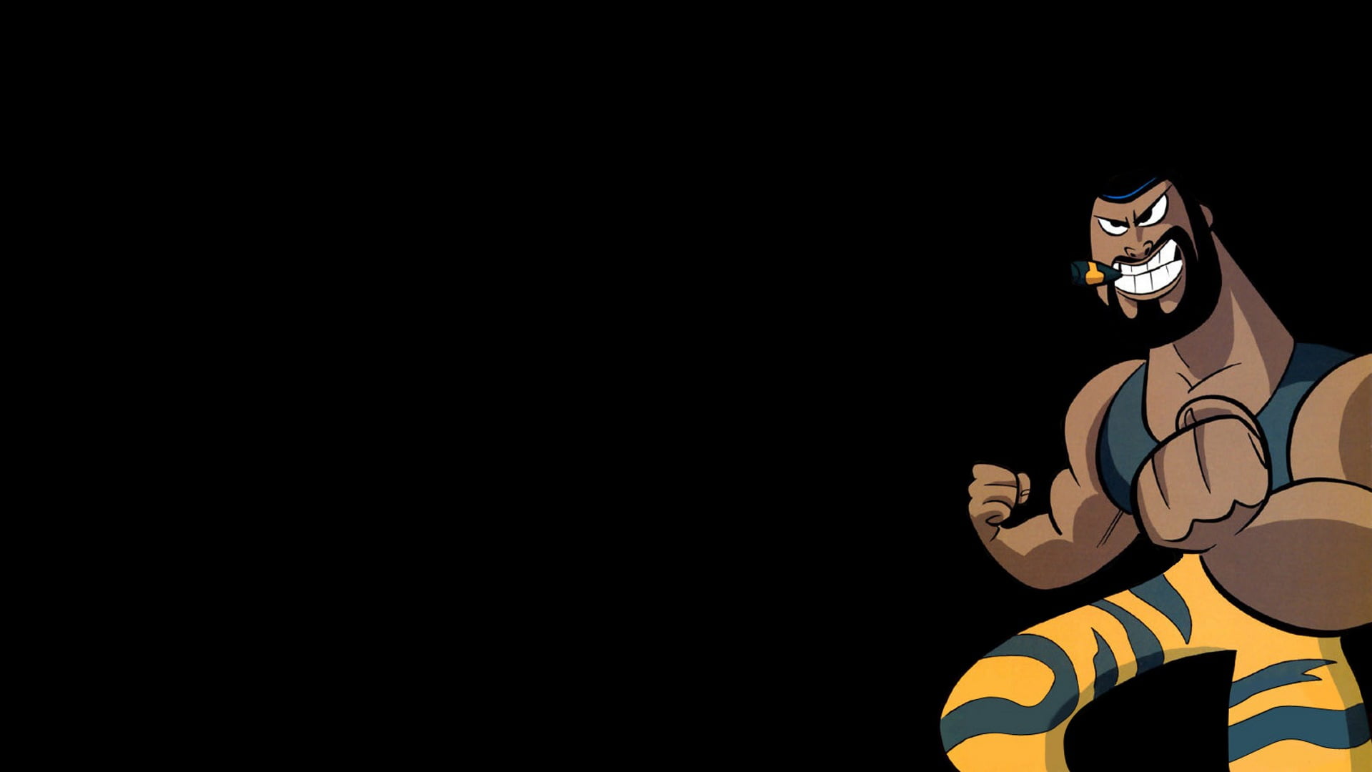 1080P, real people, Dexters Laboratory, top, tank, black, male likeness, young adult, illustration, copy space, human representation, character, man, close-up, HD Wallpaper