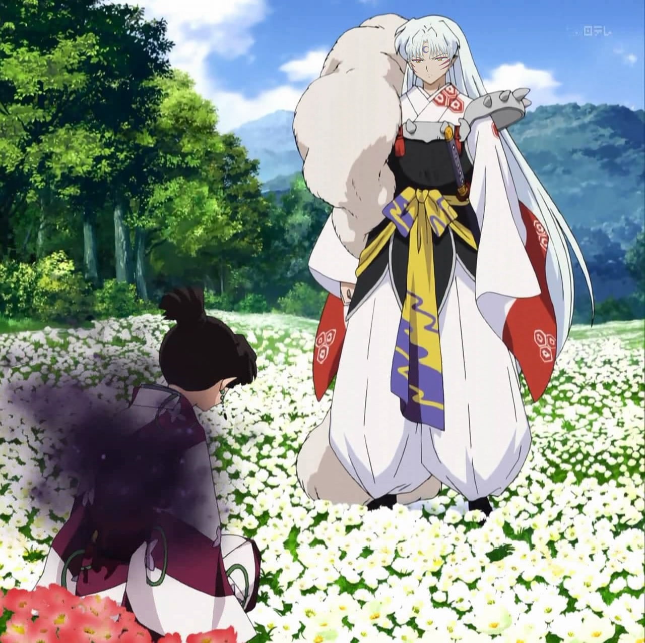 manga, x, Inuyasha, 720P, hd, anime, sesshomaru, art, kagura, HD Wallpaper