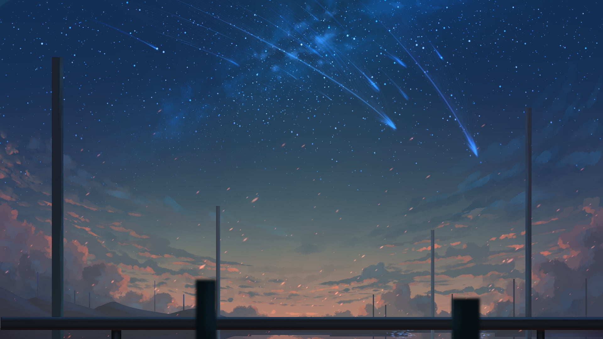 winter, concrete, beauty in nature, low angle view, backgrounds, nebula, sky, tranquility, illuminated, mountain, idyllic, space, painting, gray, scenics, HD Wallpaper
