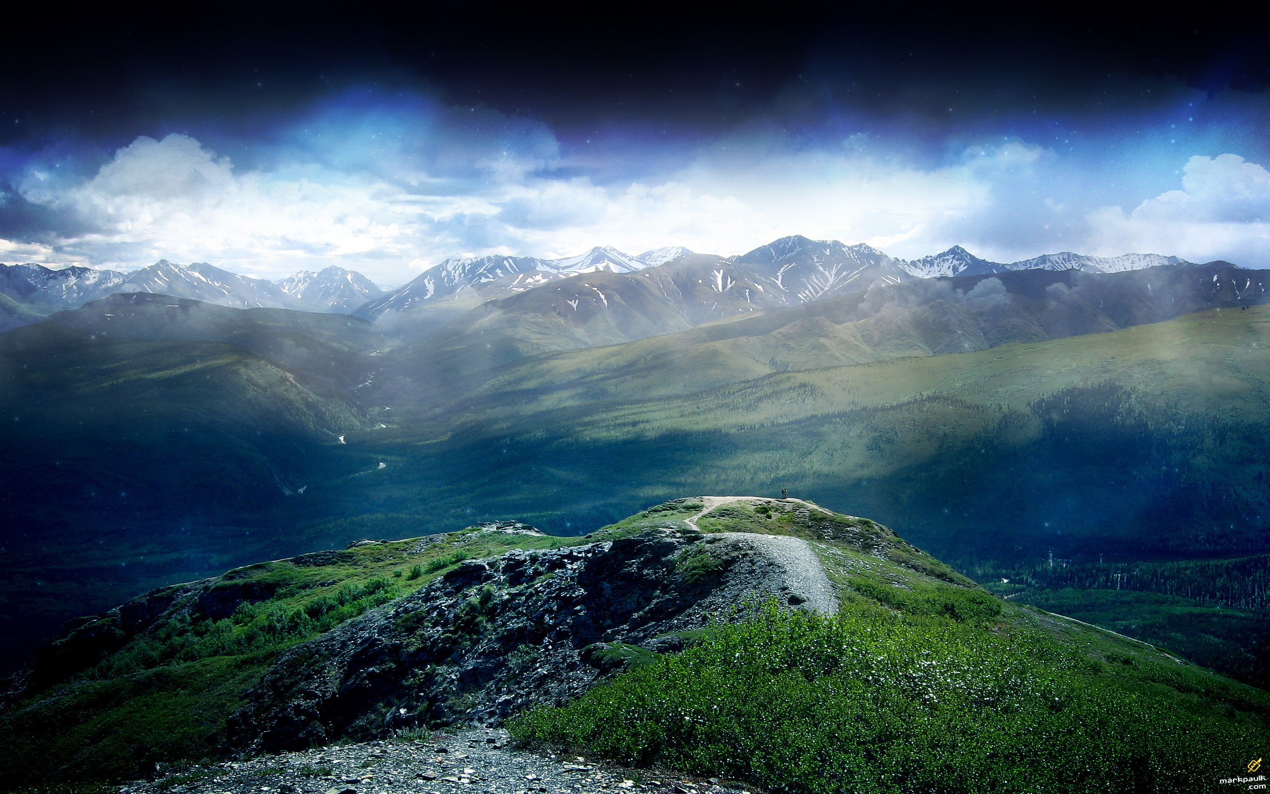 nature, hillside, landscape, 2K, hd, HD Wallpaper