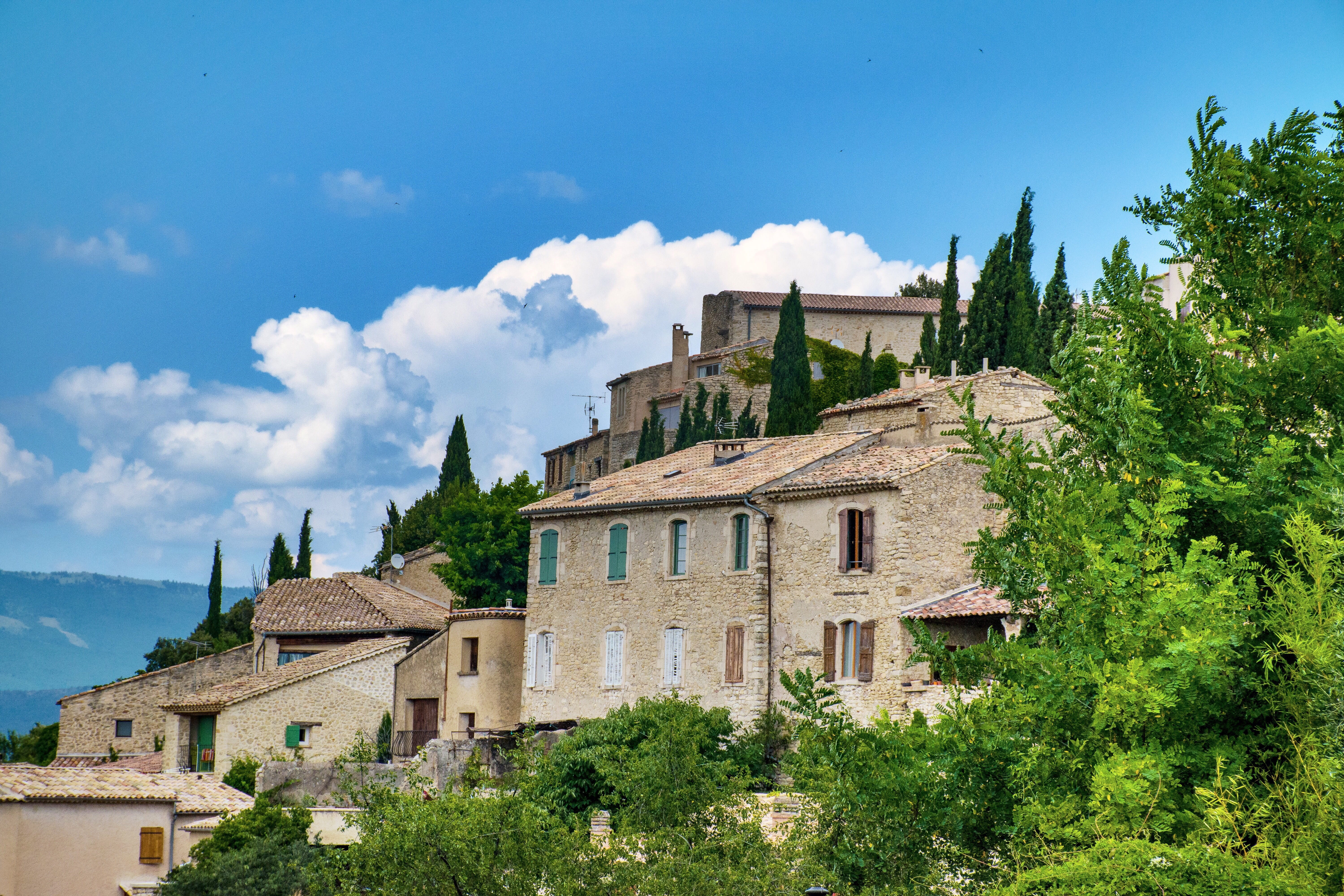 tourism, old world, built structure, the past, travel destinations, scenic, plant, lurs, southern france, medieval, residential district, south of france, HD Wallpaper