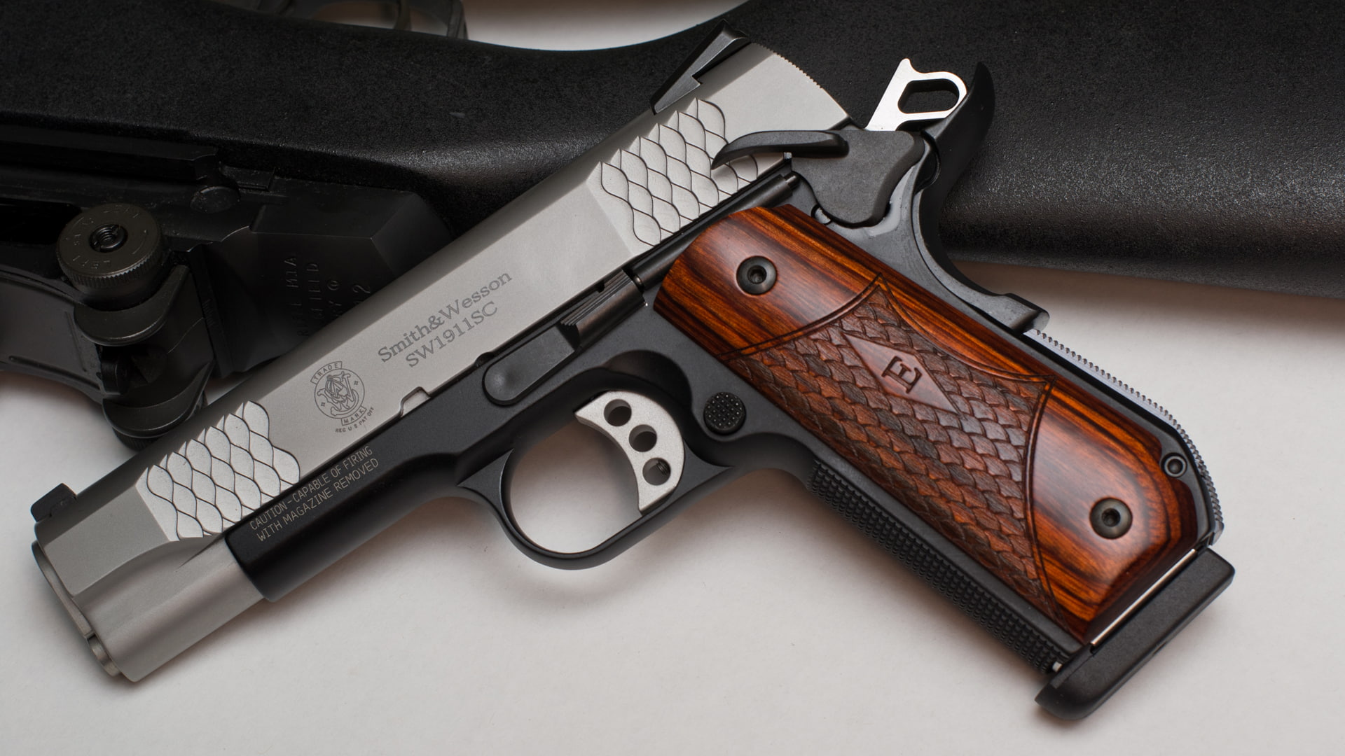 gun, Smith andamp; Wesson, 1080P, SW1911SC, E-Series, weapons, HD Wallpaper