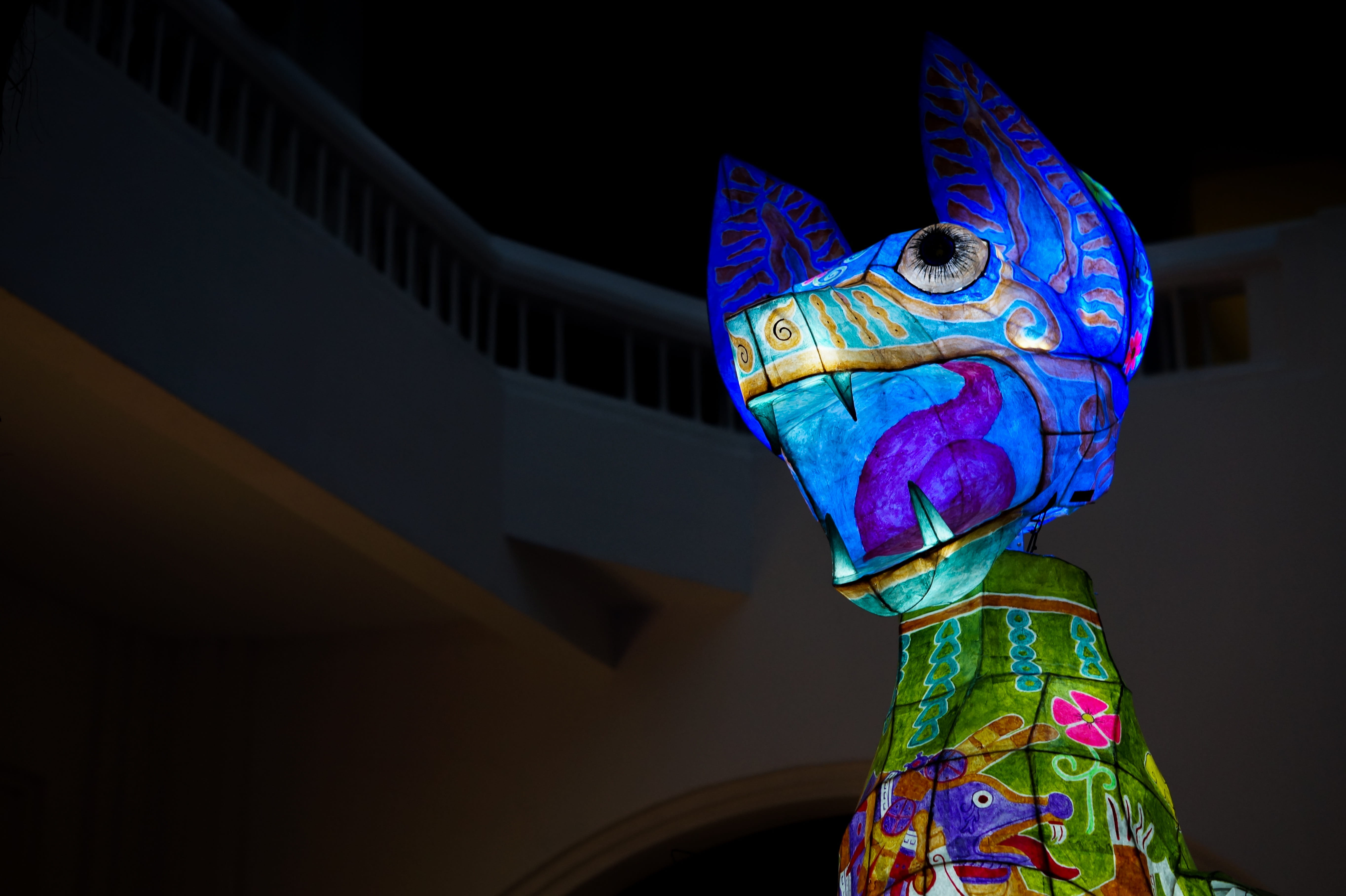 art and craft, close-up, representation, built structure, blue, flashlight, decoration, colorful, 5K, night, Mexican, creativity, design, no people, craft, HD Wallpaper