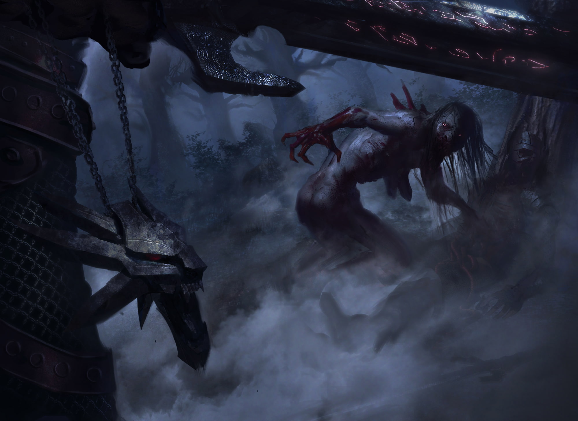 Geralt of Rivia, geralt, nature, color Image, cloud - sky, sea, halloween, White Wolf, sky, horror, swimming, animals in the wild, day, monster, Butcher of Blaviken, HD Wallpaper