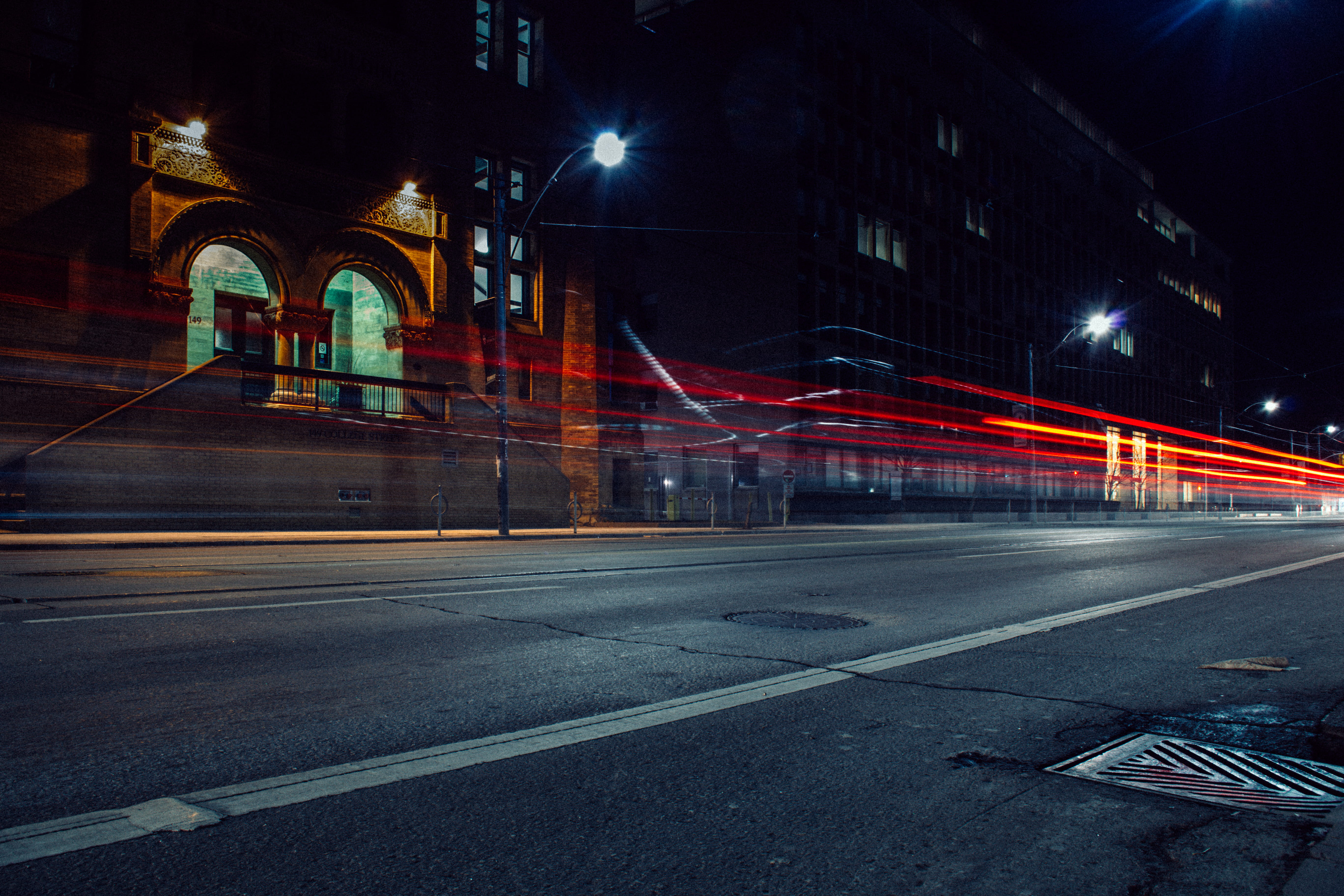travel, transportation, line, built structure, architecture, nighttime, gray, long Exposure, light trail, car, street Light, marking, road, highway, blurred Motion, HD Wallpaper