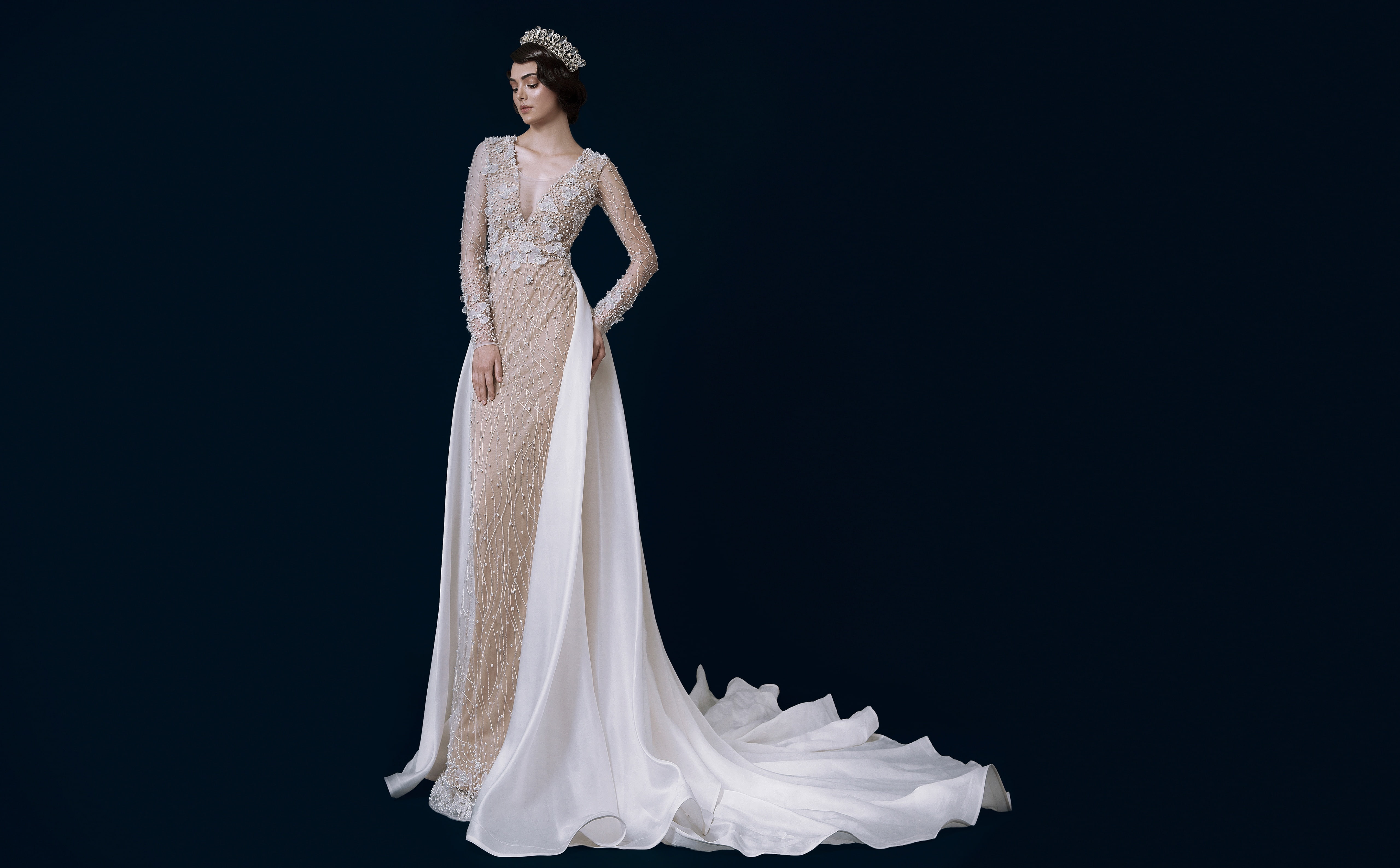 People, BenitoSantos, Lace, Royal, Girls, full length, beautiful woman, elegance, Marriage, one person, Lovely, Model, adult, side view, Princess, Collection, HD Wallpaper