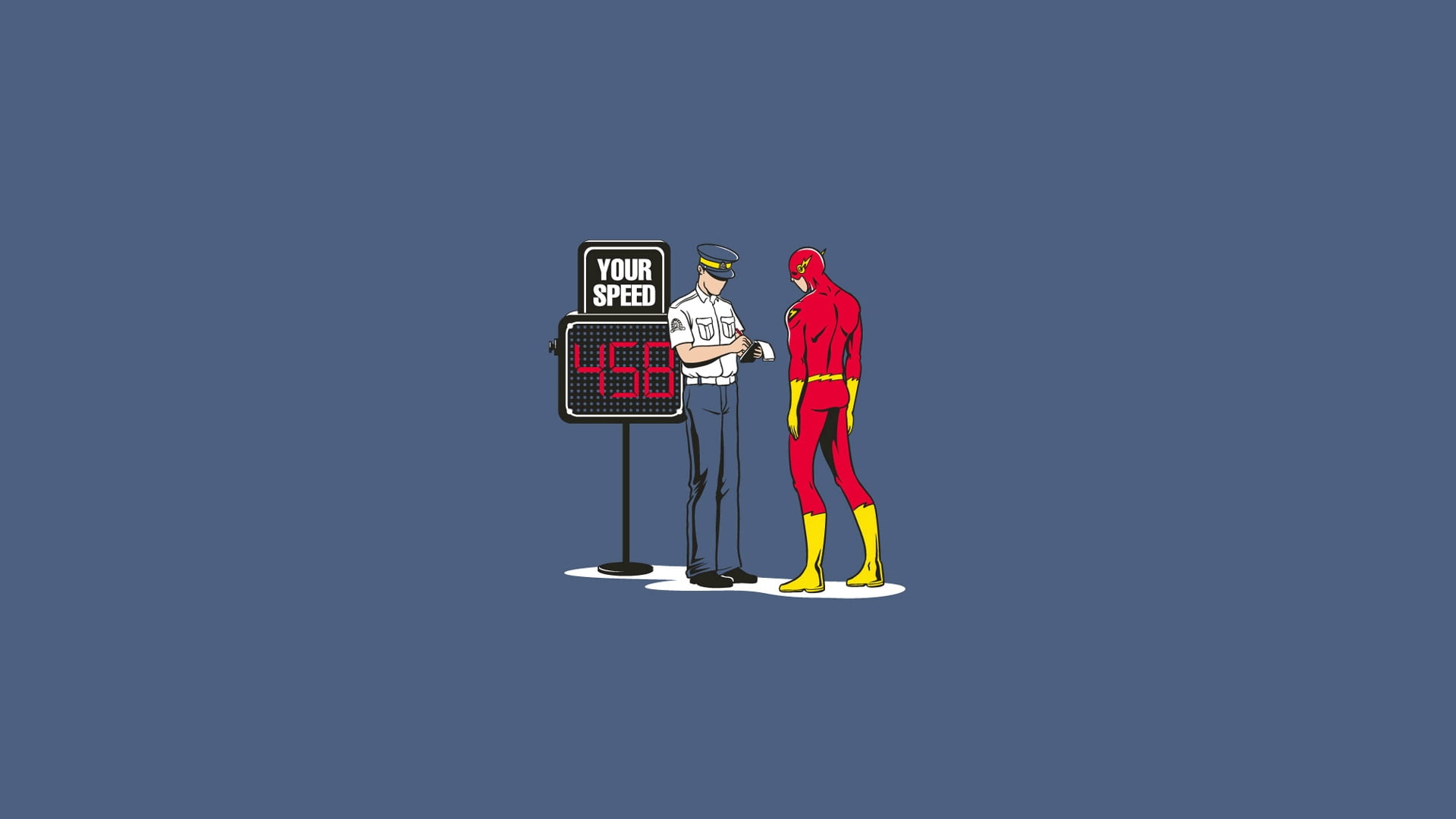 comics, flash, art, hero, minimalistic, comic, funny, x, dc, superheroes, hd, entertainment, DC comics, police, 1080P, HD Wallpaper