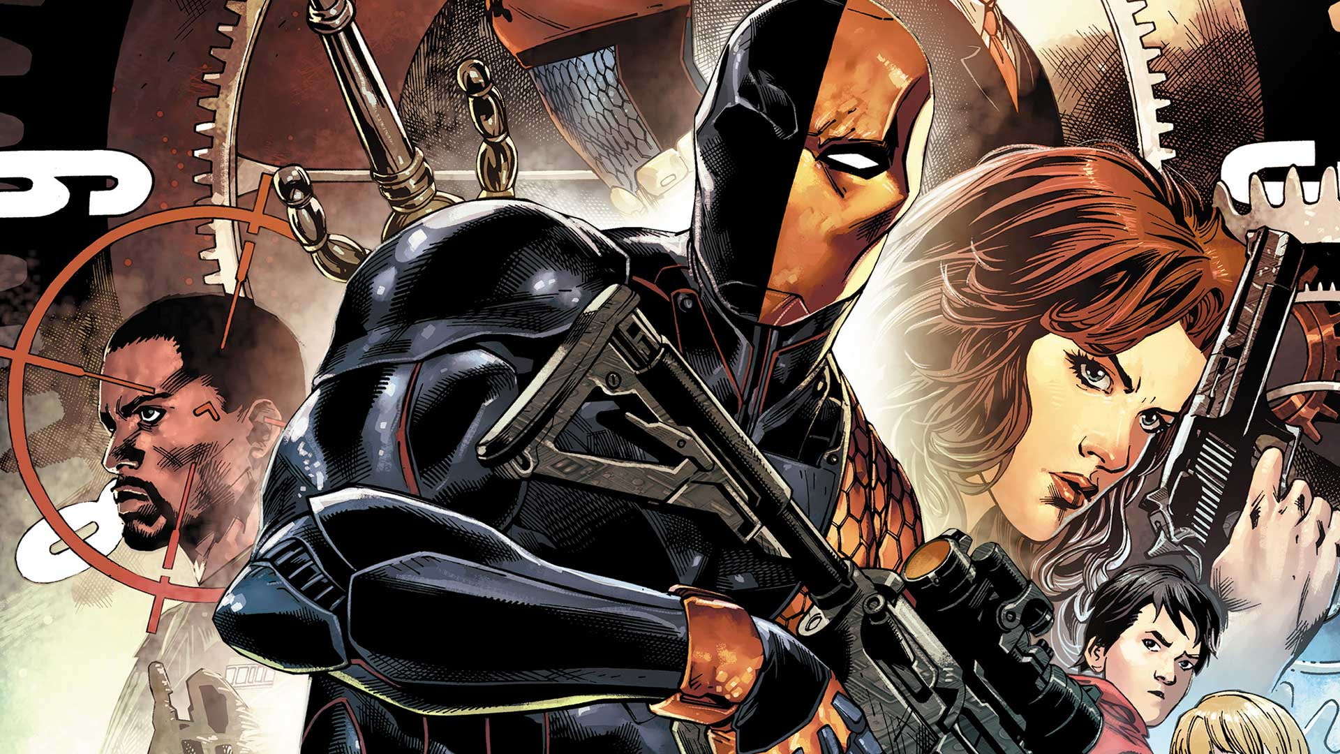 mode of transportation, males, leather, leisure activity, Deathstroke, human representation, mouth open, day, men, arts culture and entertainment, aggression, HD Wallpaper