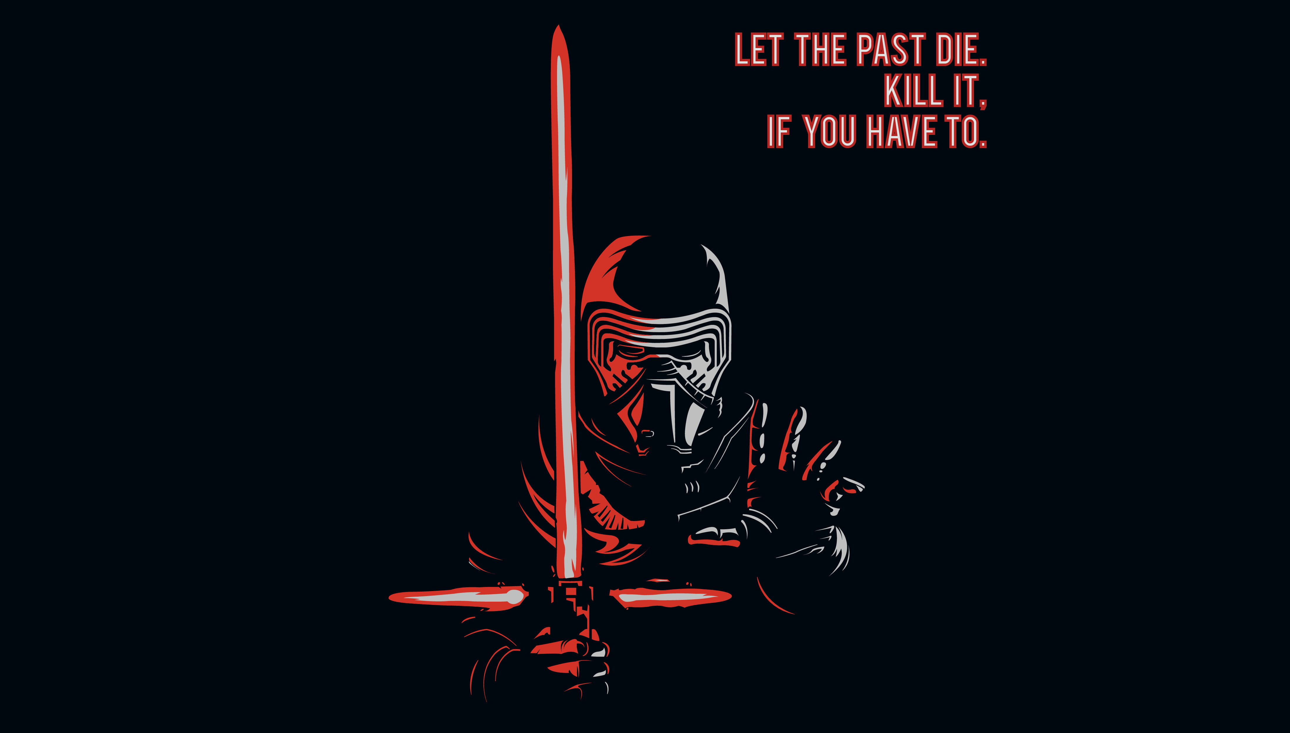 4K, Star Wars, 4K, Kylo Ren, Popular quotes, HD Wallpaper