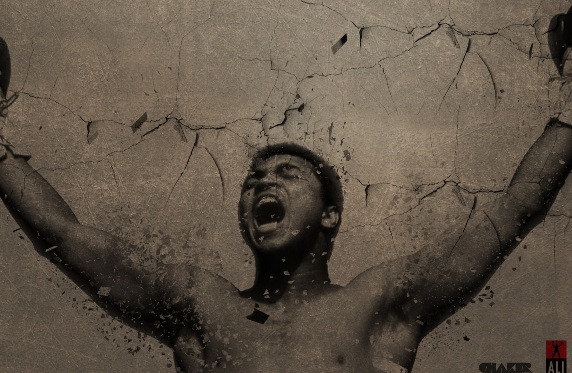 mouth, real people, aggression, shirtless, shouting, one person, front view, Boxing, negative emotion, champion, portrait, manuelcharr, human face, HD Wallpaper