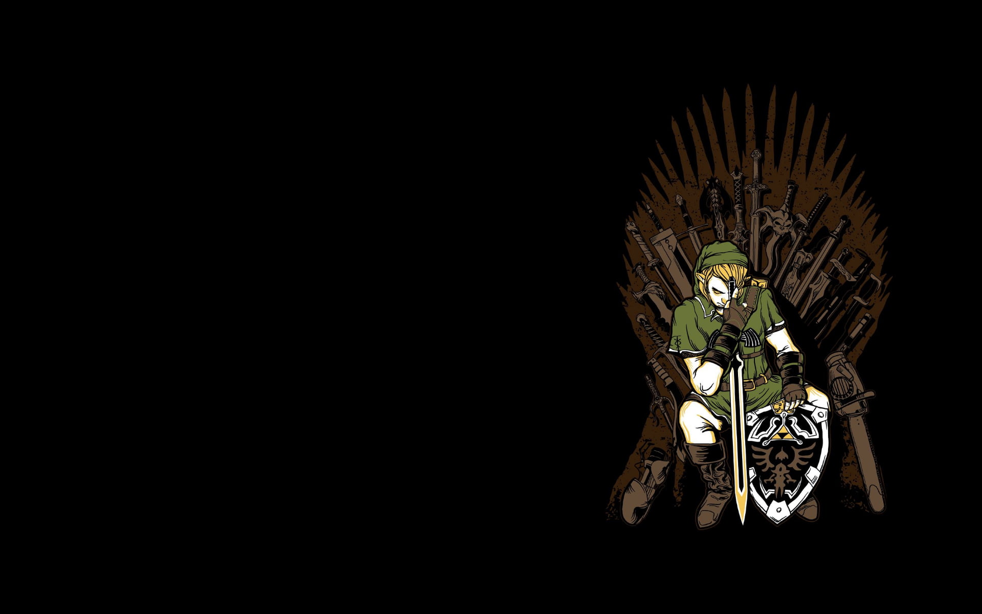 throne, darkness, ch, army, final, fantasy, 1080P, thrones, master, zelda, sword, swords, hd, video games, link, black, portal, game, HD Wallpaper