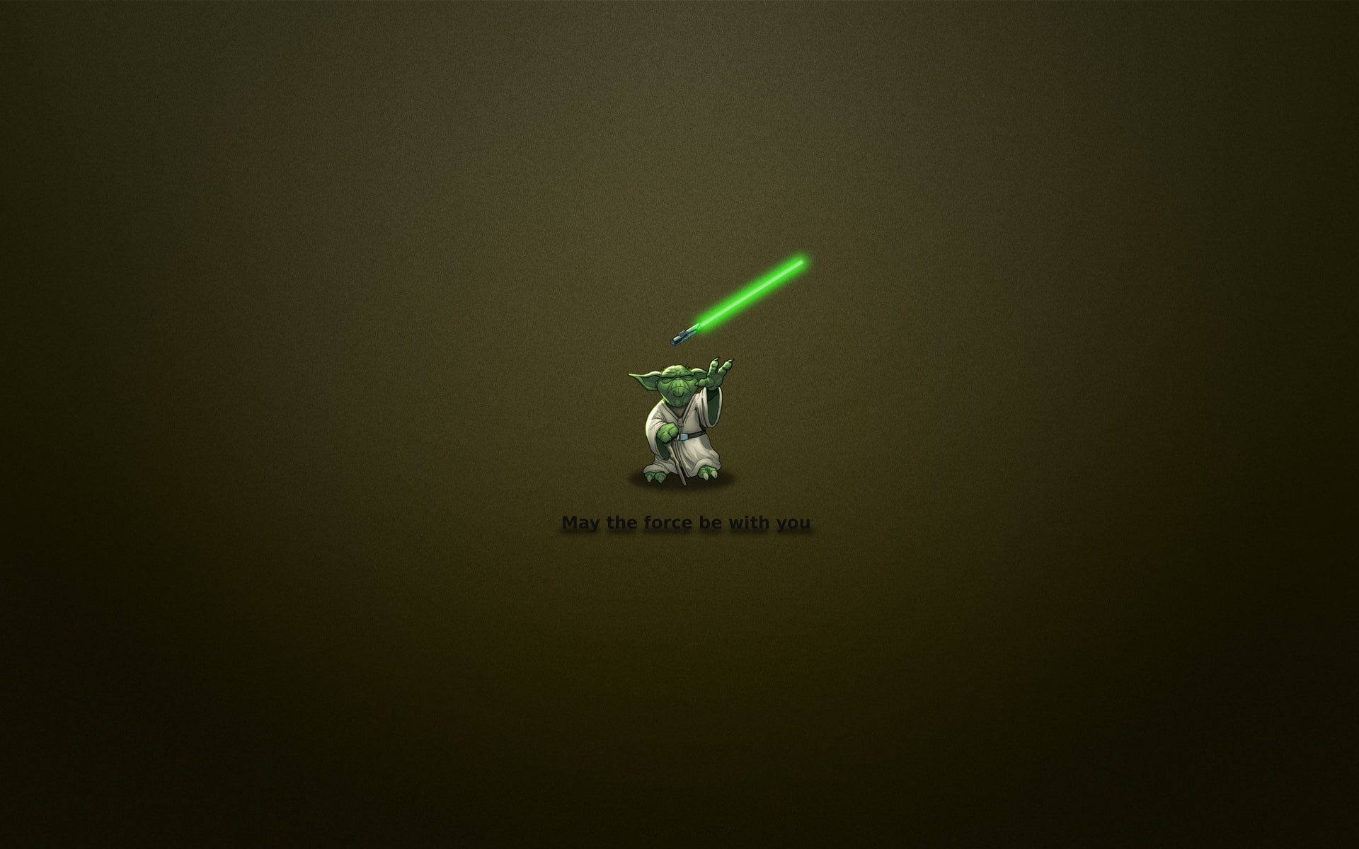 Star wars, Yoda, minimal WallS, 1920x1200, Jedi, may the force  be with you, minimalism, the phrase, 1080P, HD Wallpaper