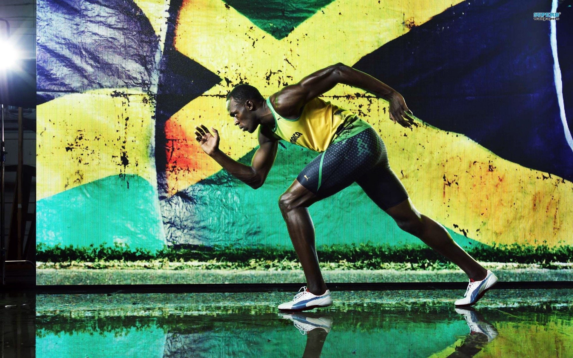 balance, adult, young adult, graffiti, determination, one person, full length, day, exercising, lifestyles, Athletics, Usain Bolt, strength, creativity, HD Wallpaper
