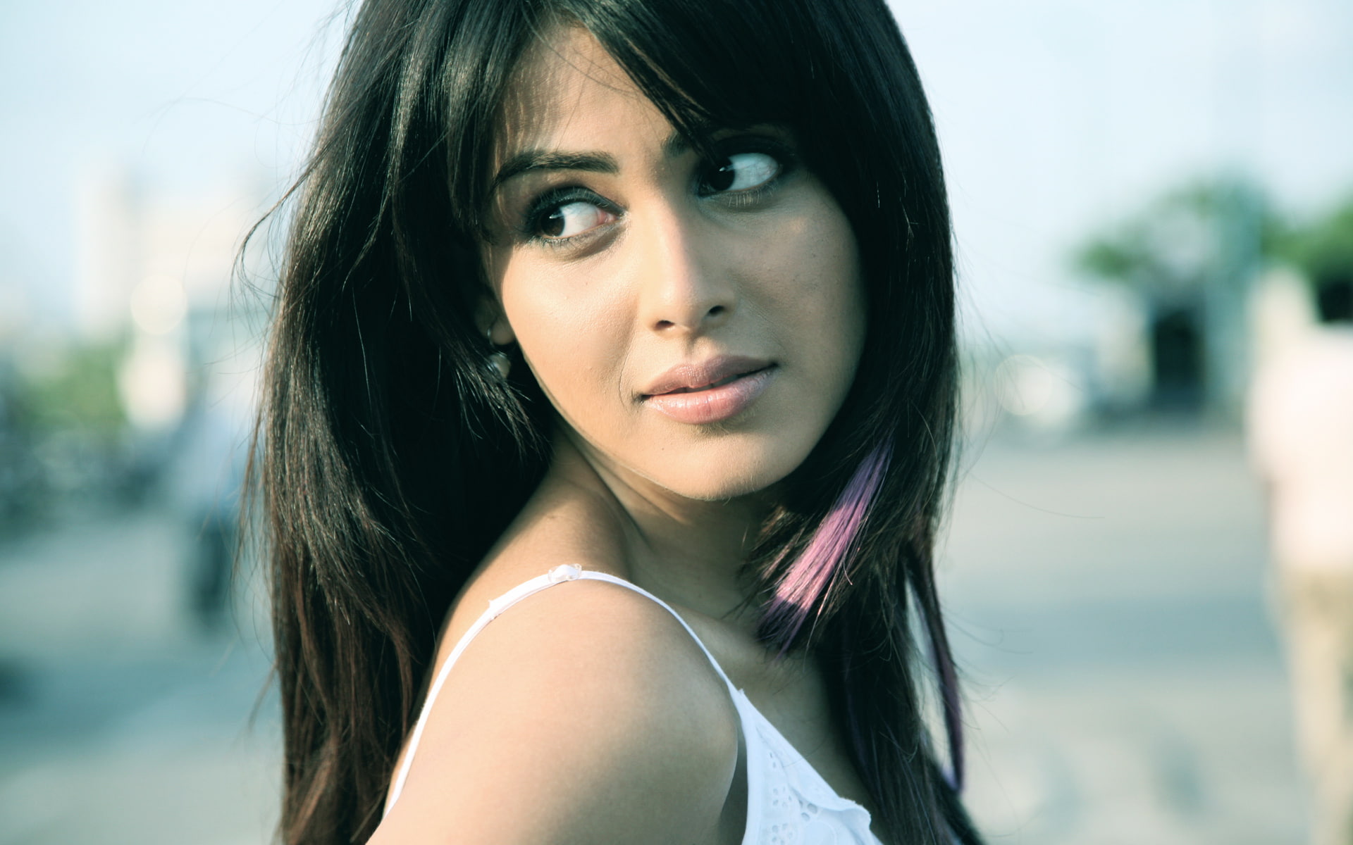 chance, strap, women, pe, top, white, 1080P, s, dance, spaghetti, genelia, HD Wallpaper
