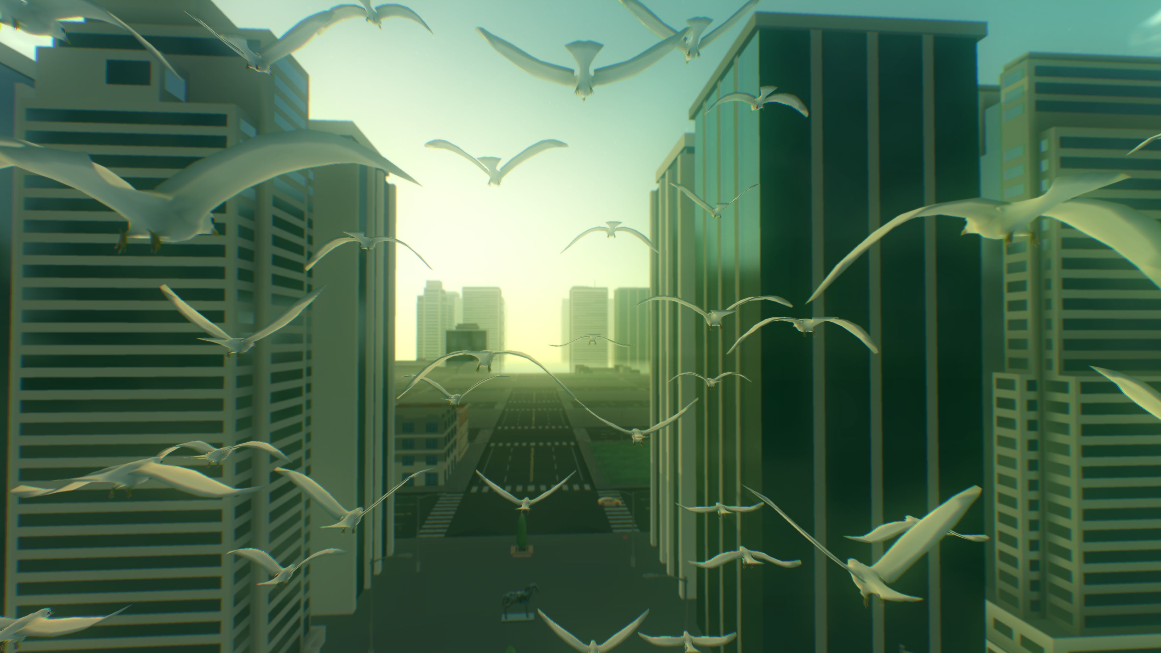 office building exterior, building exterior, pattern, city, sky, financial district, glass - material, tall - high, 4K, Everything (video game), day, skyscraper, HD Wallpaper