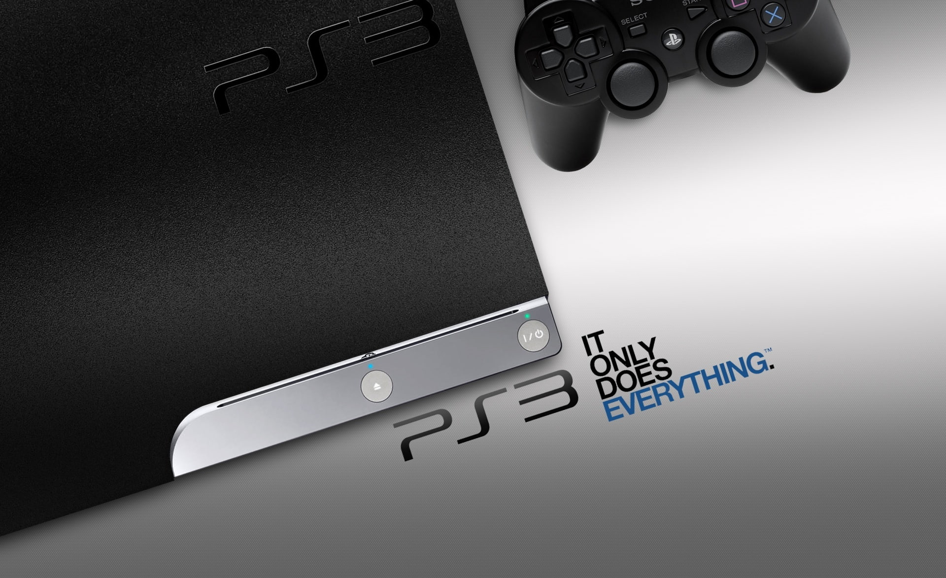computer, sony, directly above, 1080P, Games, high angle view, writing instrument, no people, black, connection, ps, control, still life, wireless technology, HD Wallpaper