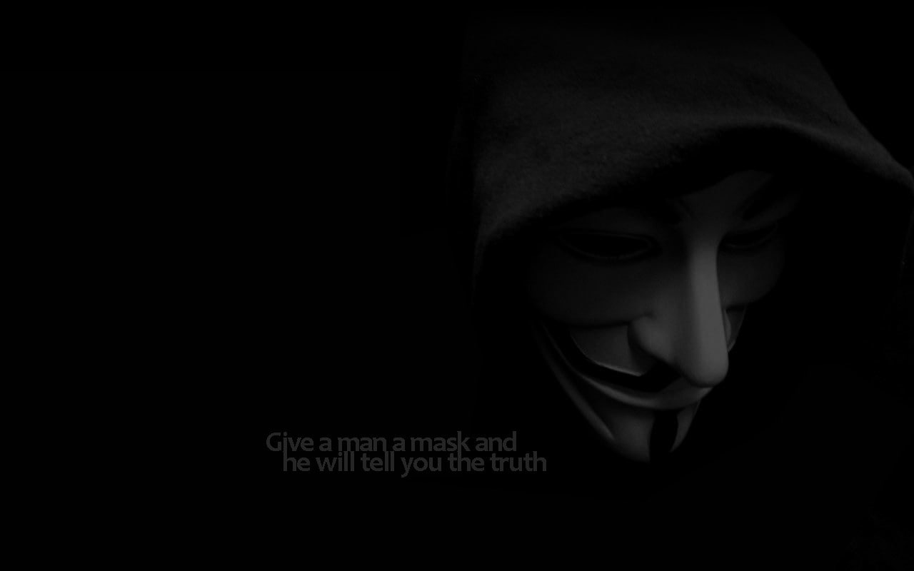 dark, portrait, minimalism, boys, text, darkroom, human body part, mask, typography, studio shot, evil, 720P, Guy Fawkes mask, communication, hood - clothing, HD Wallpaper