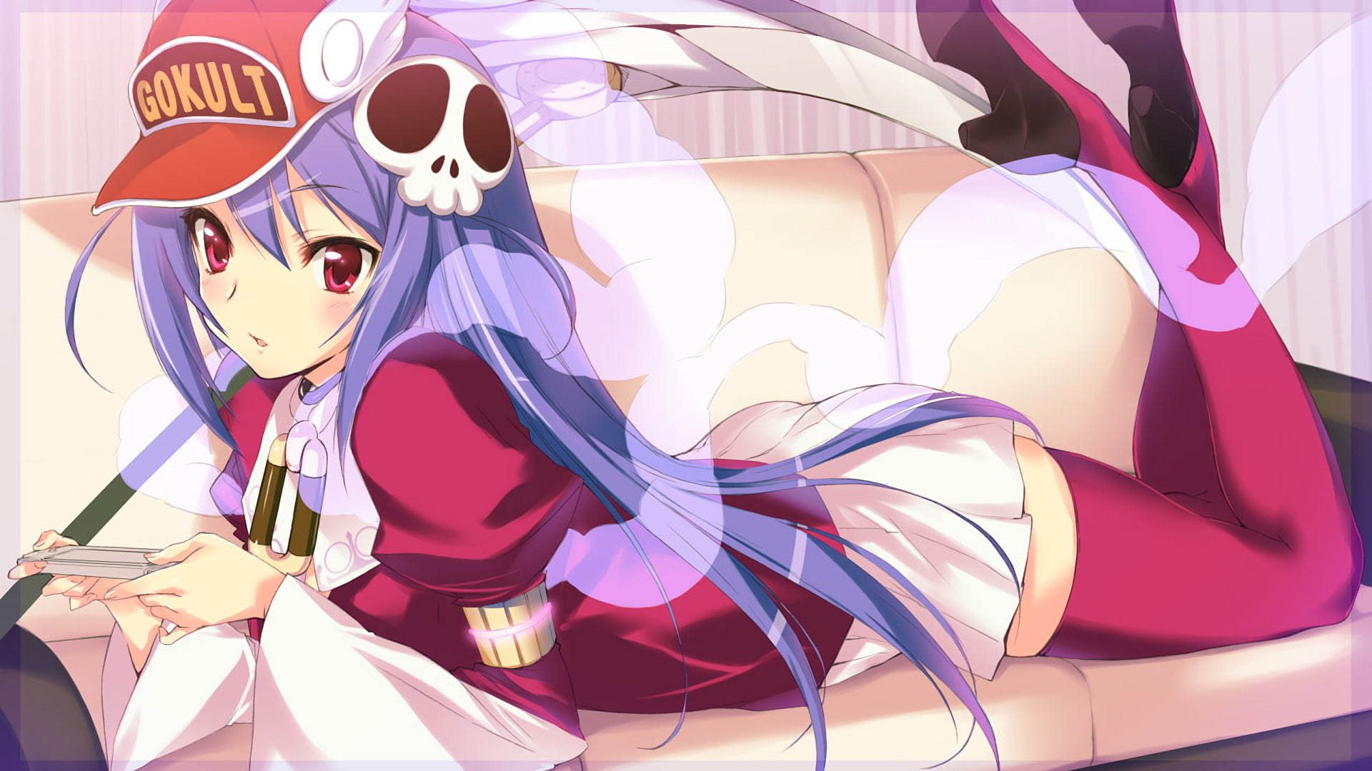 human representation, no people, indoors, mask - disguise, purple, still life, anime girls, festival, 1080P, representation, pink color, The World God Only Knows, HD Wallpaper