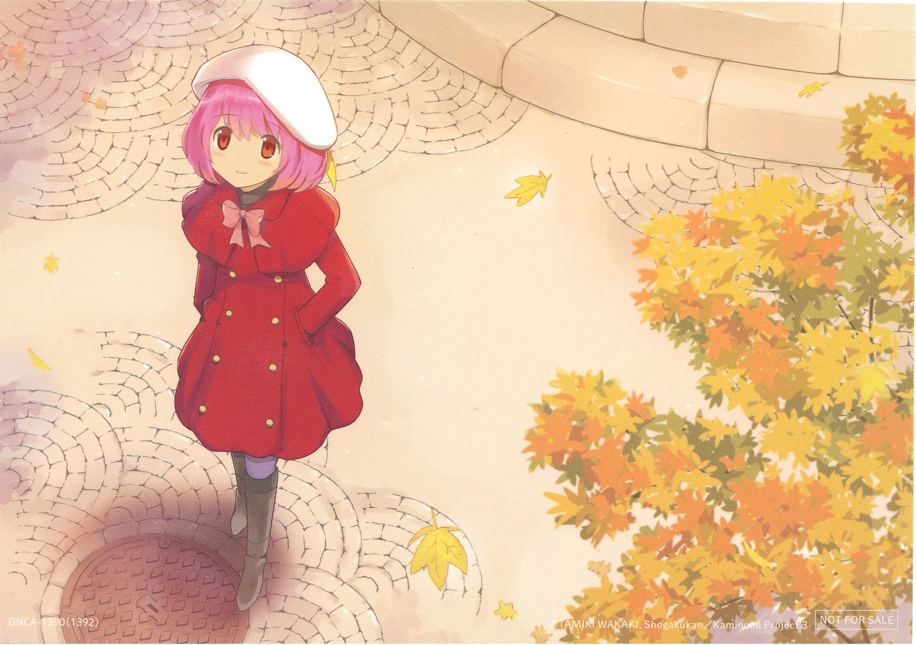 Nakagawa Kanon, front view, hat, pink hair, lifestyles, plant, three quarter length, clothing, looking away, anime girls, art and craft, nature, artwork, HD Wallpaper