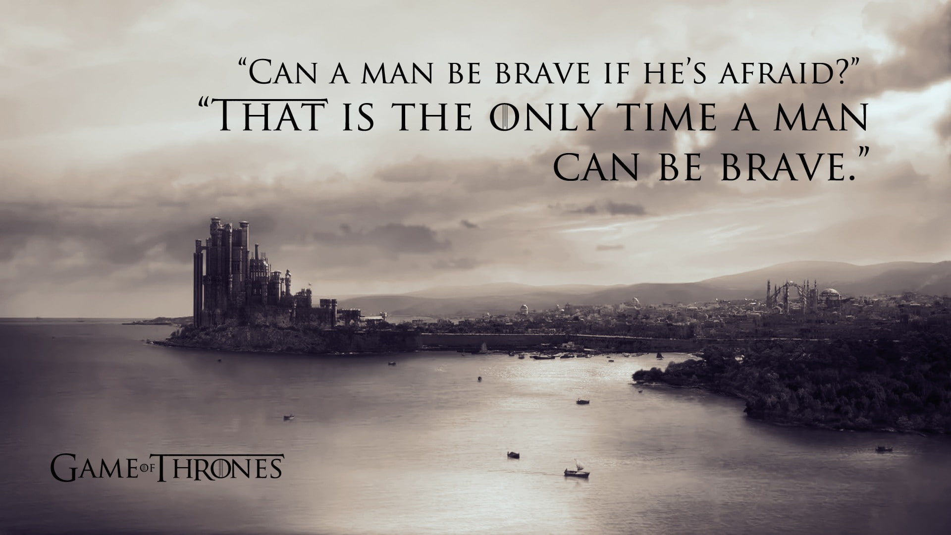 typography, Game of Thrones, 1080P, quote, HD Wallpaper