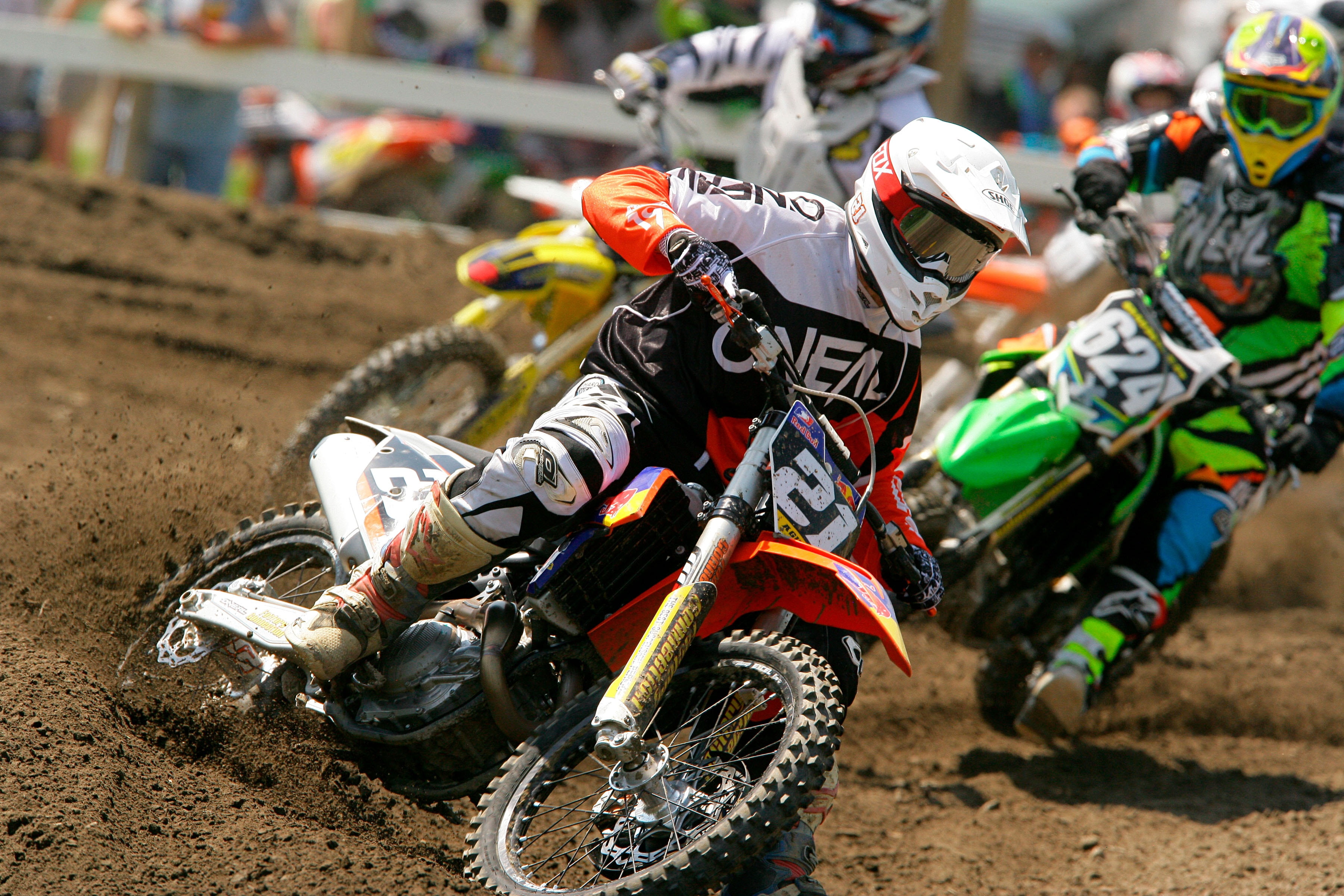 motorized vehicle riding, motorcycle racing, group of people, competition, transportation, motorsport, daytime, headwear, extreme sports, motorcycle, track, HD Wallpaper