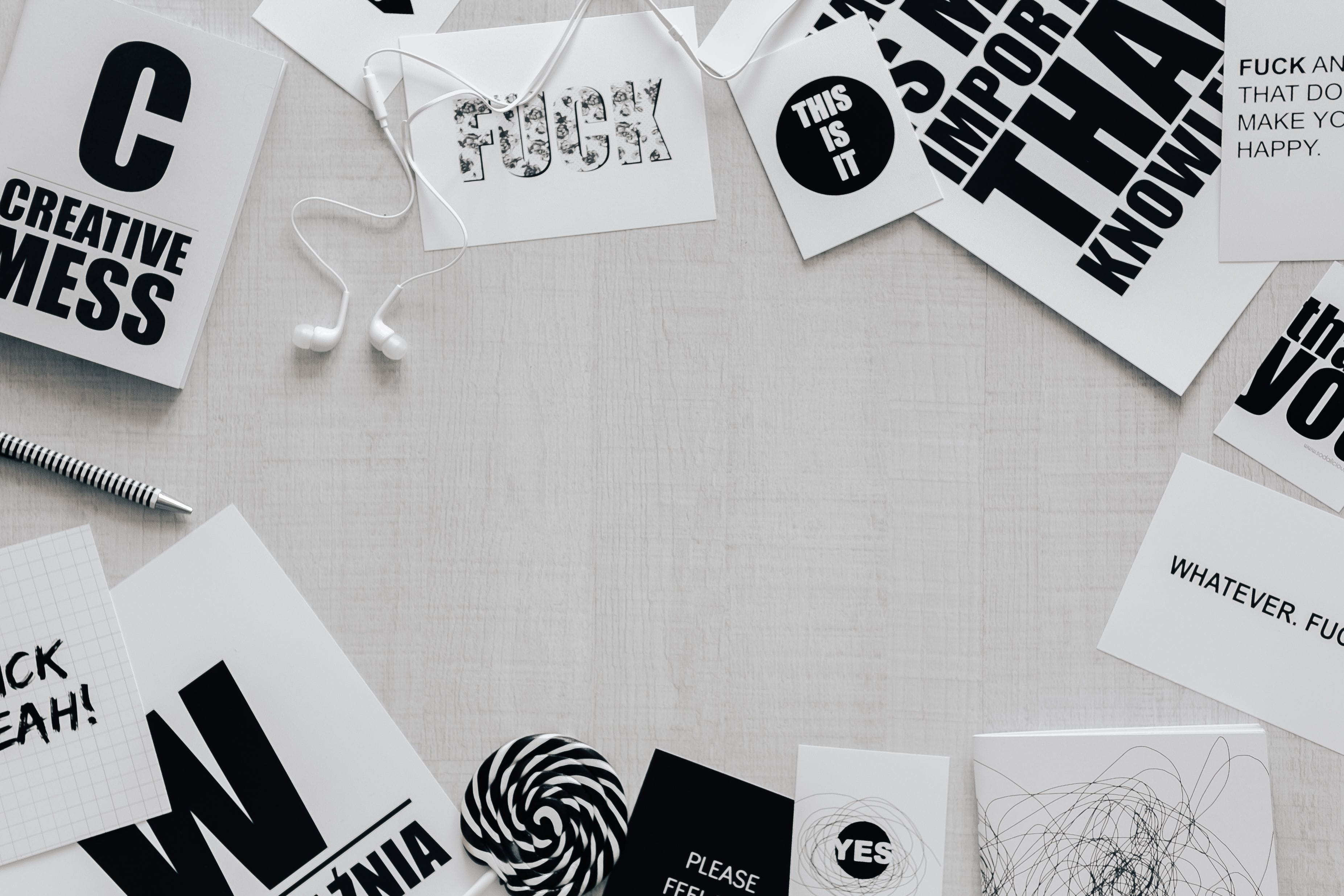 letters, plan, communication, quotes, 2K, white, creativity, view, contemplation, typography, flat lay, number, pen, table, time, flatlay, sentences, words, HD Wallpaper