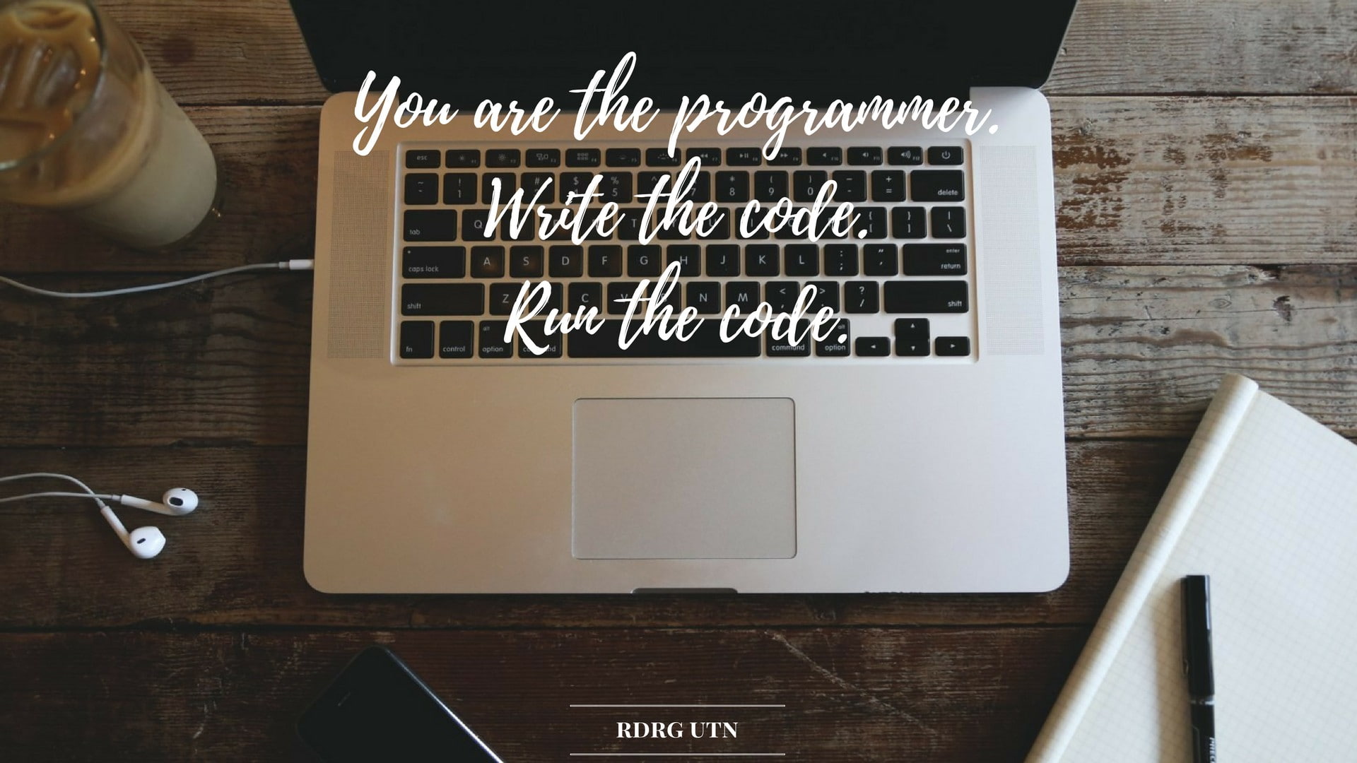 programmer code notebooks motivational macbook headphones coffee, 1080P, HD Wallpaper