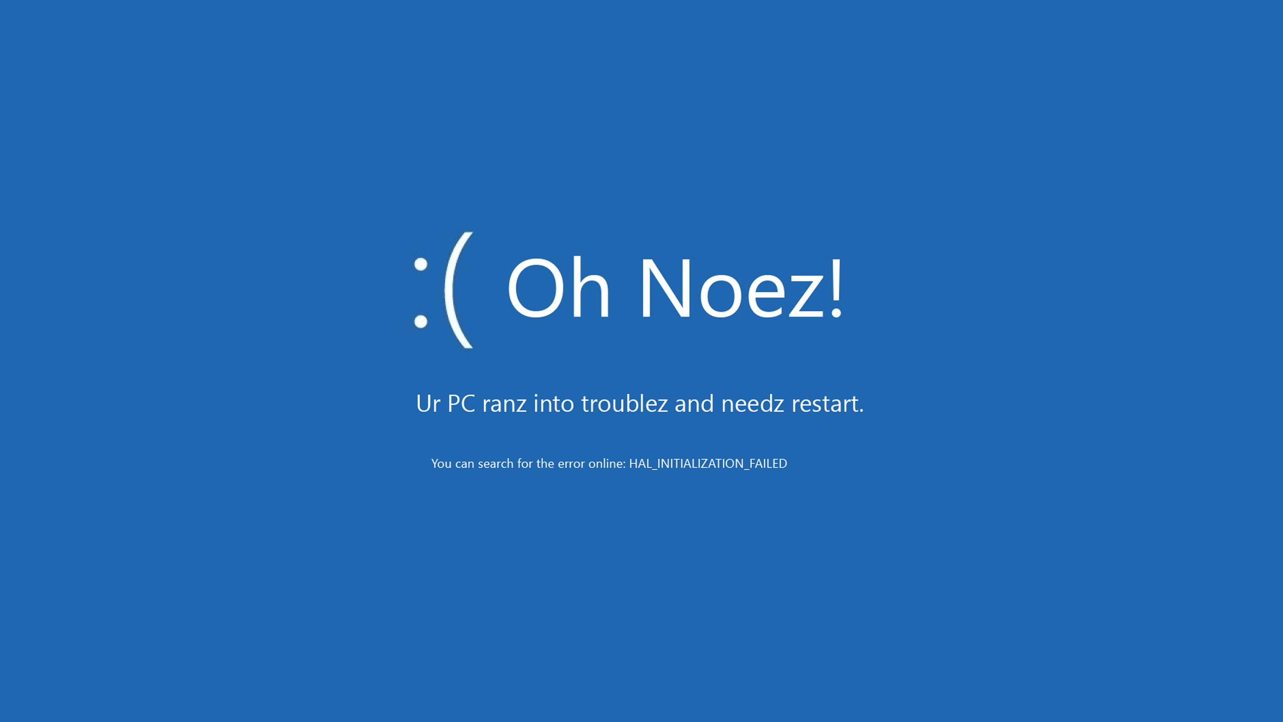blue background, typography, 2K, Windows 8, blue, Blue Screen of Death, HD Wallpaper