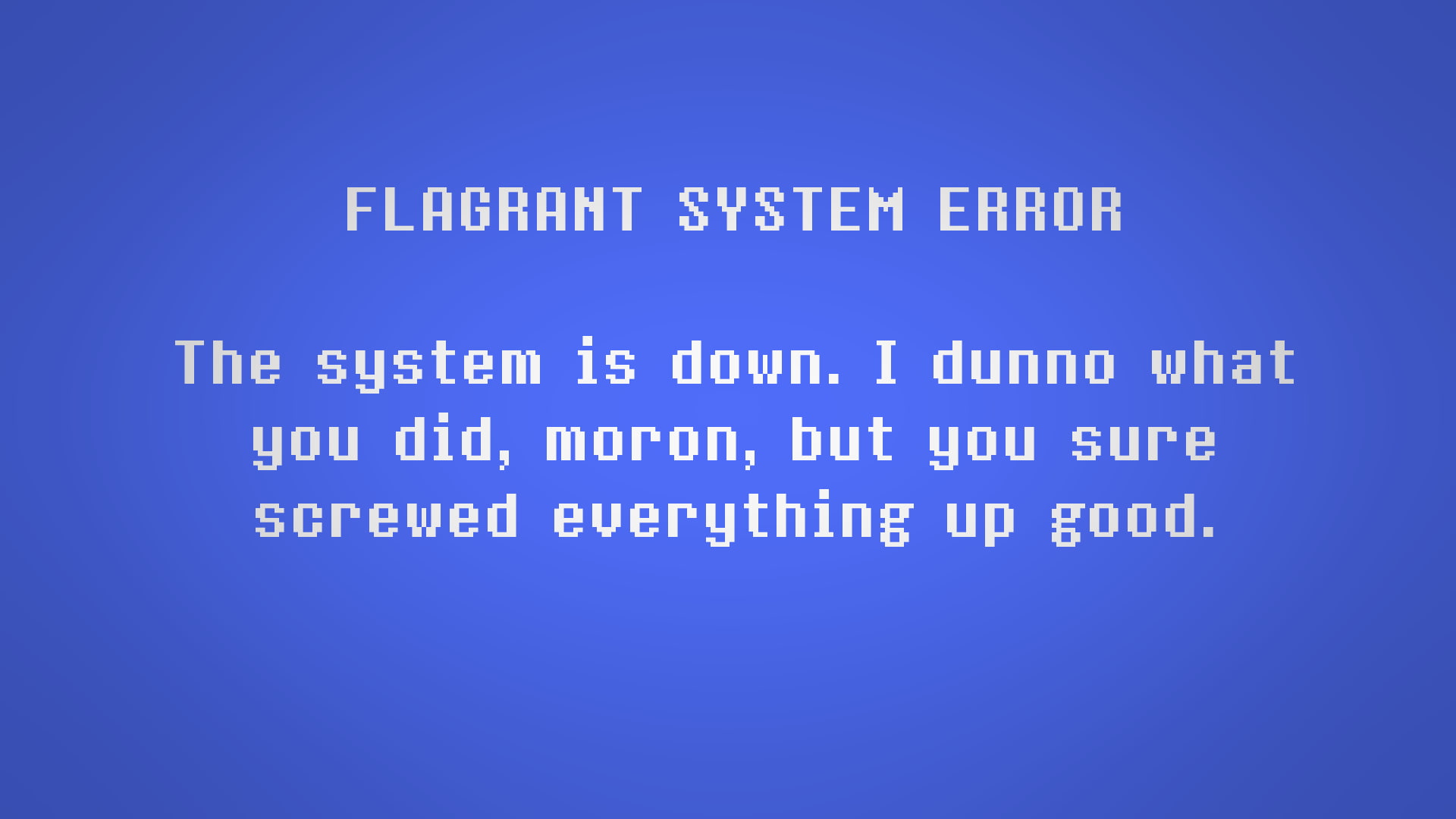 sadic, blue, screen, 1080P, error, death, computer, HD Wallpaper
