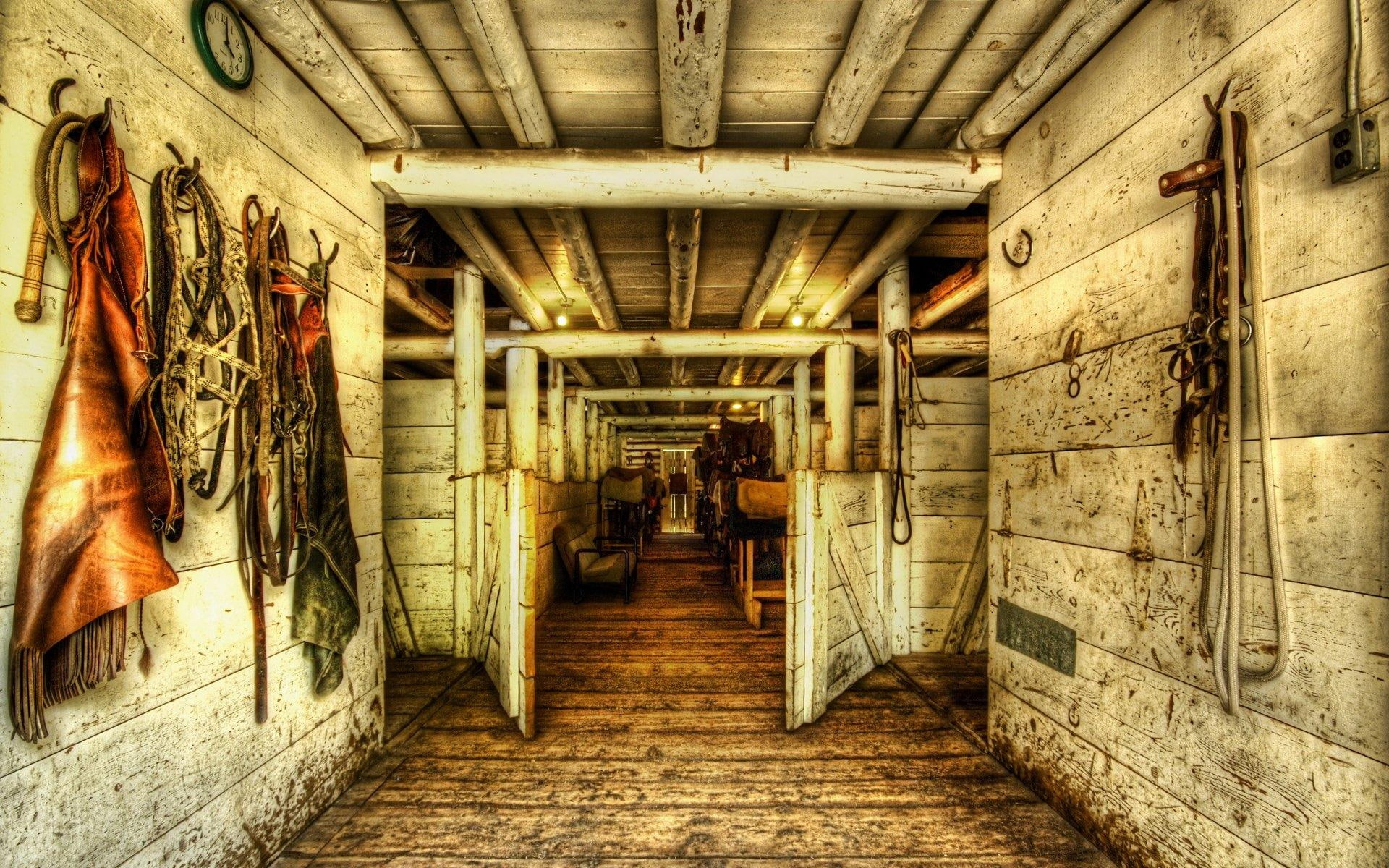 door, nature and landscapes, equipment, stables, horse, lovely, 1080P, hdr, HD Wallpaper