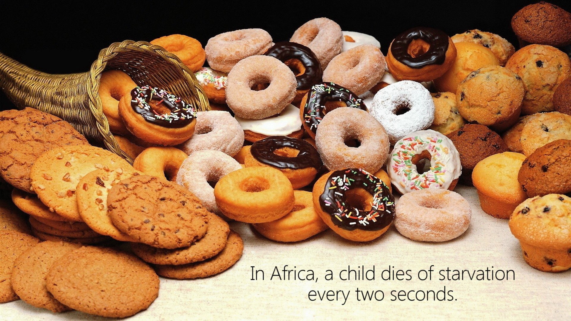 food, sentence, donut, muffins, 1080P, cookies, HD Wallpaper