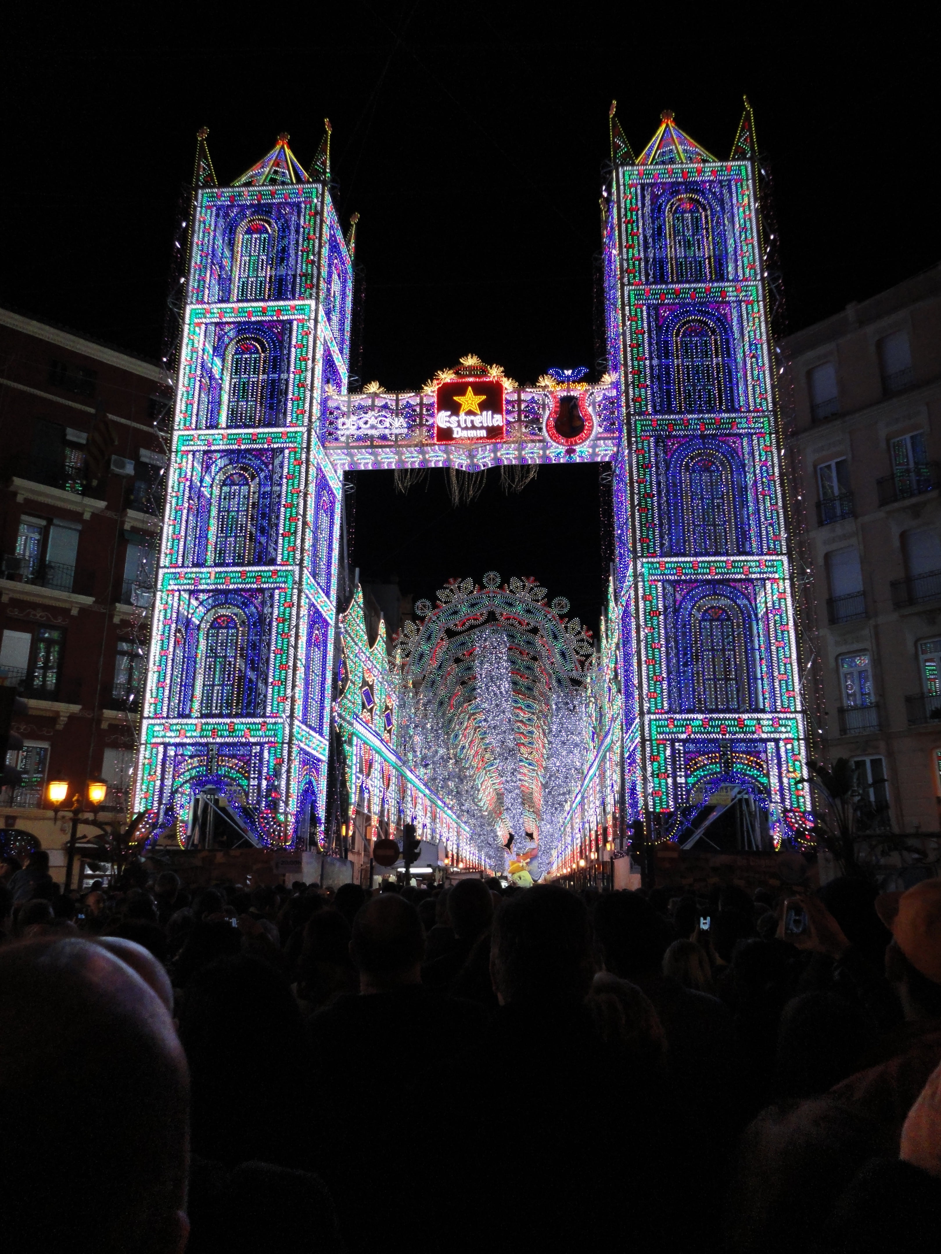 torres, illuminated, party, failures, enjoyment, celebration, christmas, group of people, large group of people, architecture, built structure, leisure activity, Phone HD Wallpaper