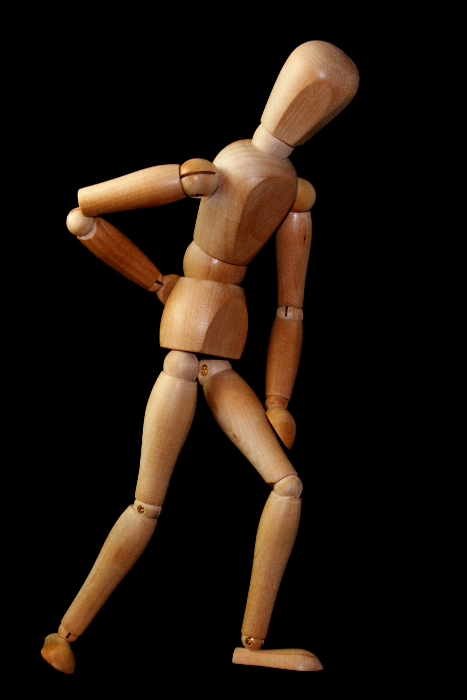 creativity, stand, black Background, human representation, studio shot, male likeness, no people, holzfigur, cut out, art and craft, man, background, doll, Phone HD Wallpaper