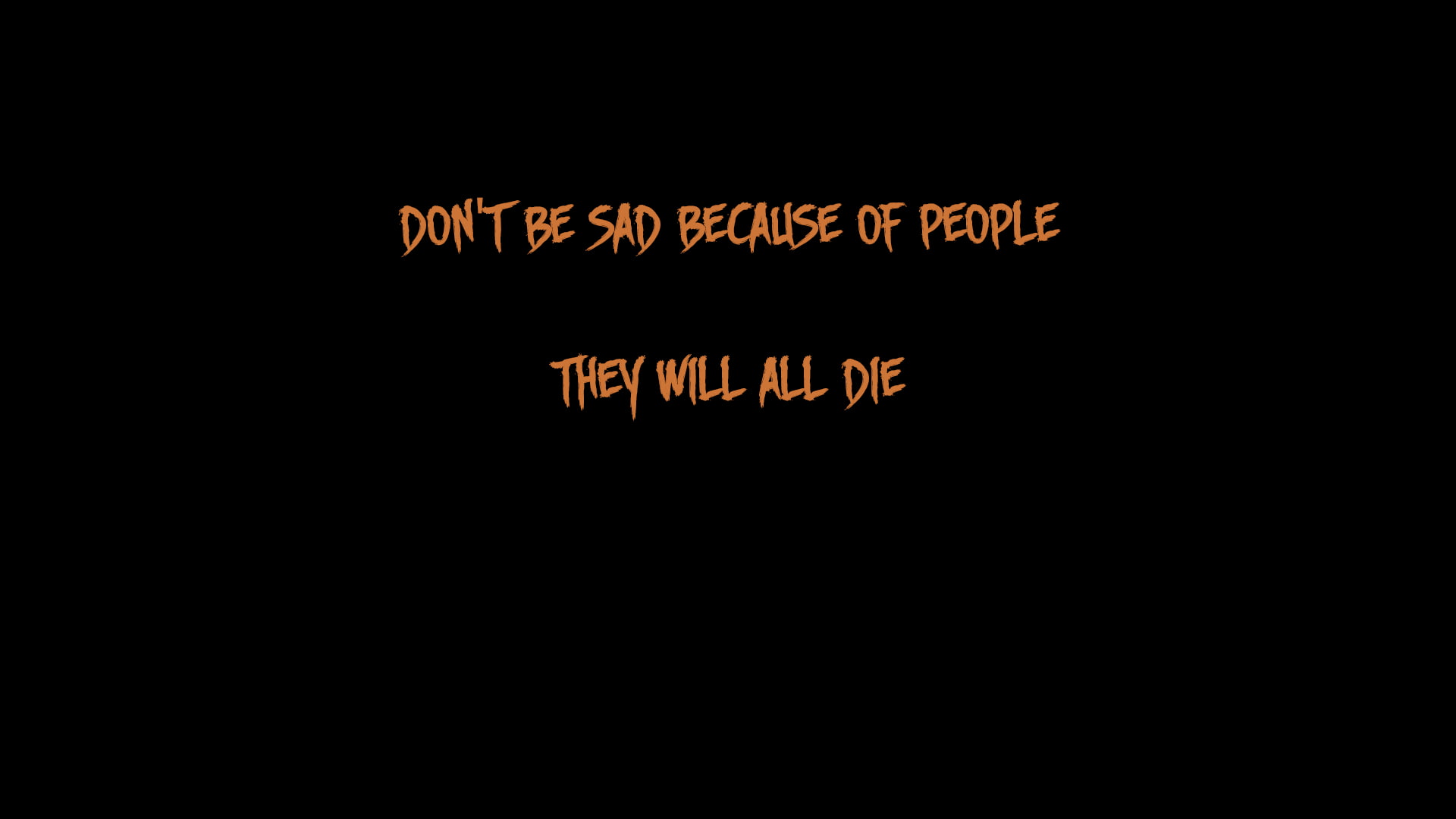 1080P, dark humor, writing, black, quote, minimalism, HD Wallpaper