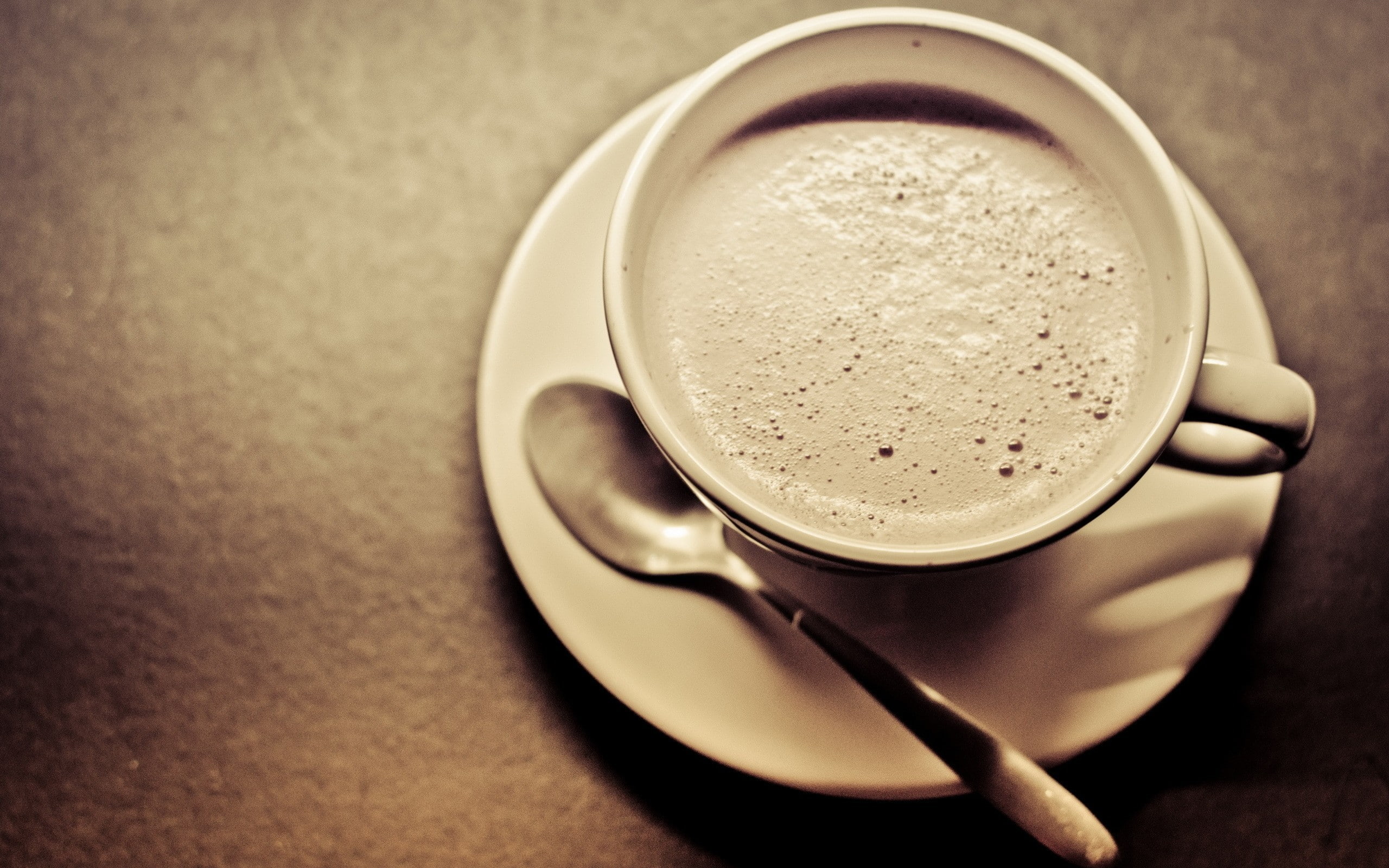 cup, spoons, coffee, 2K, photography, HD Wallpaper