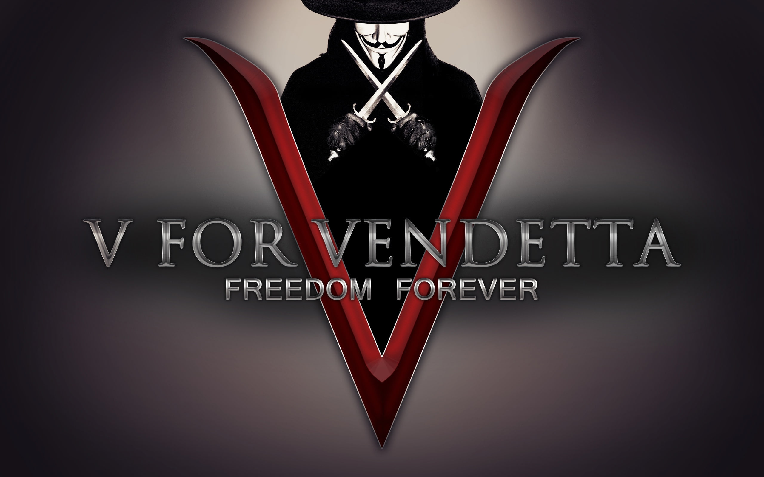 v, freedom, forever, illustraion, 2K, vendetta, HD Wallpaper