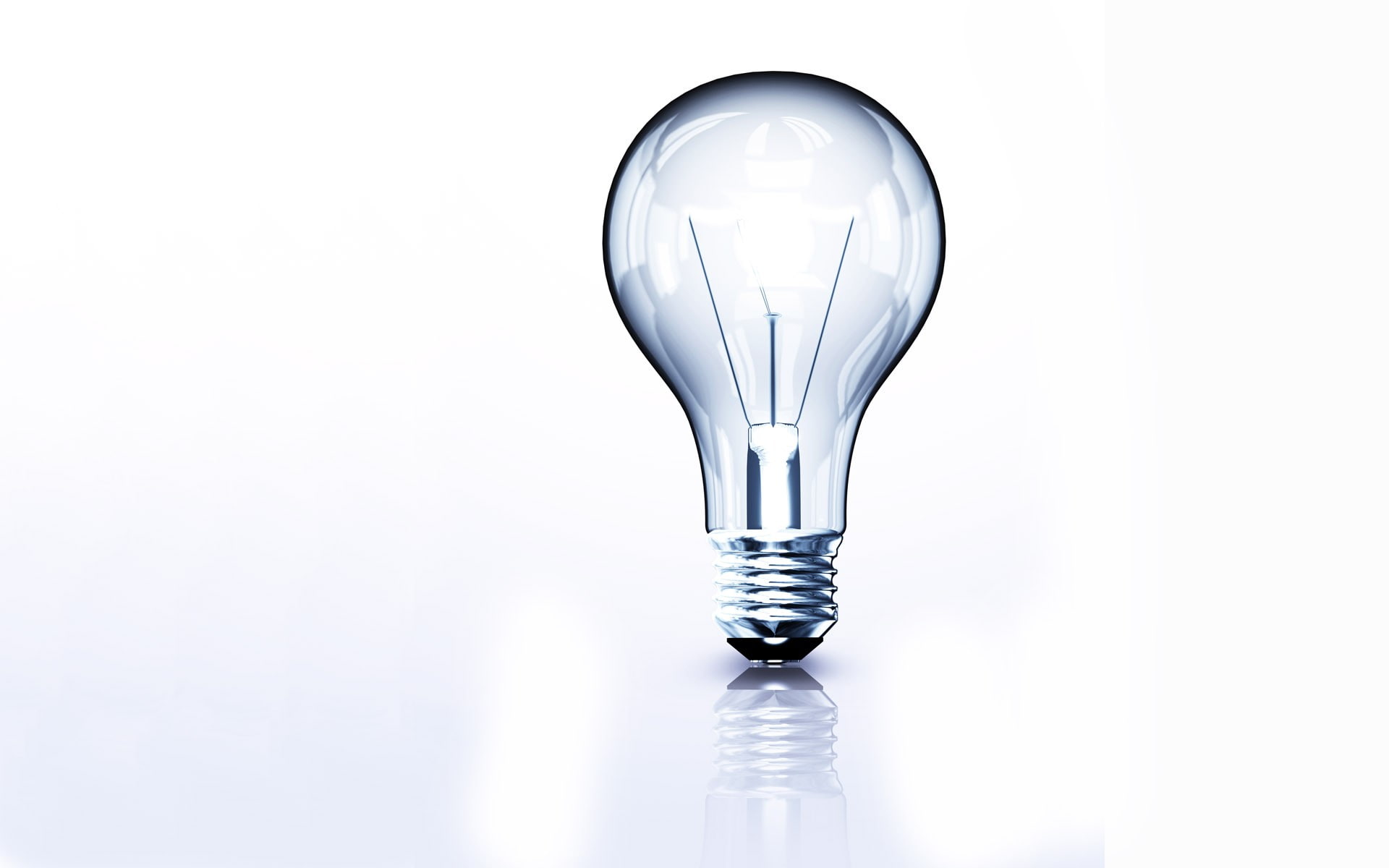 light bulb, minimalism, white background, simple, lights, simple background, 1080P, lightbulb, HD Wallpaper