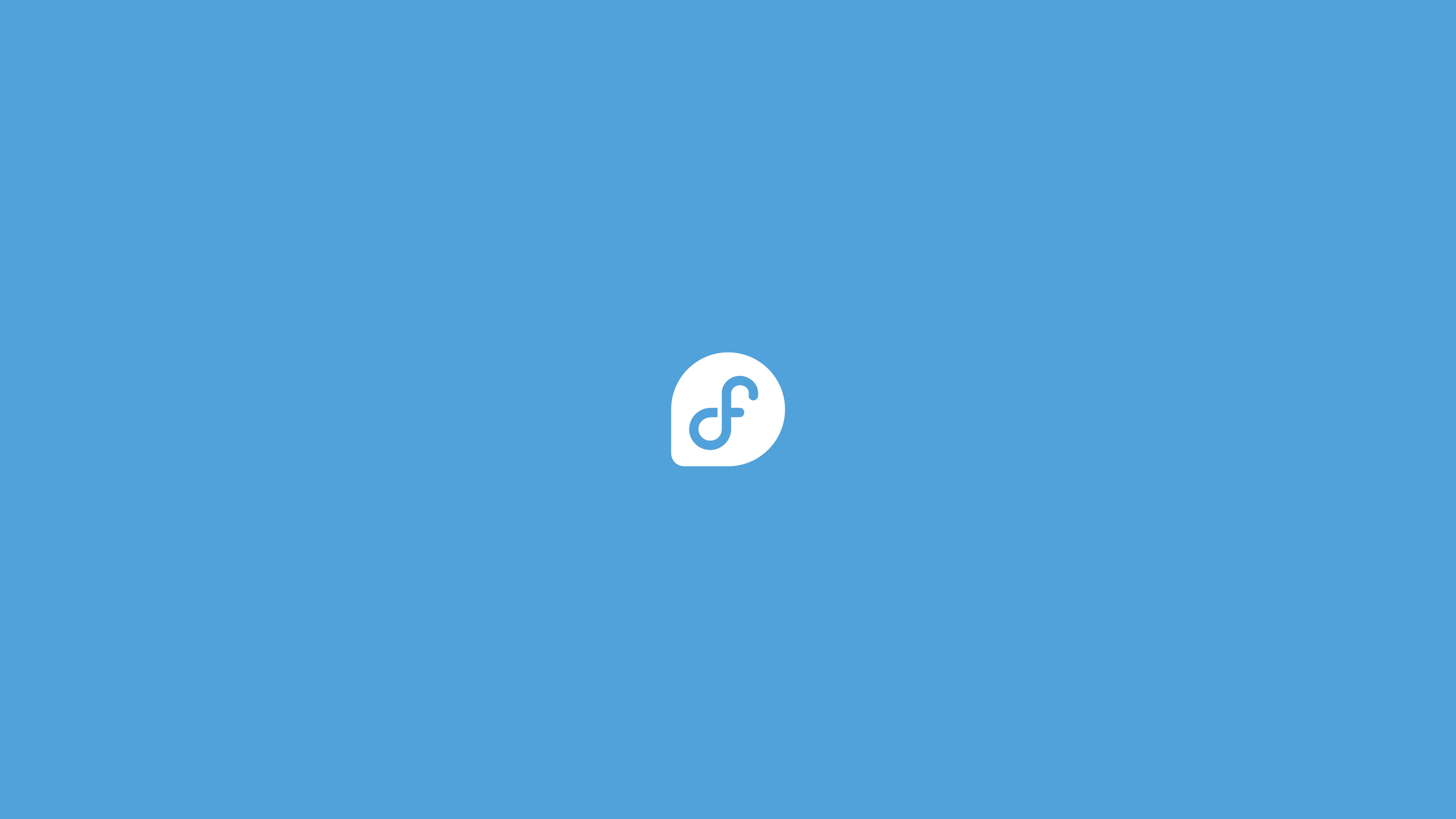 Unix, logo, unixporn, 4K, Red Hat, blue background, Fedora, minimalism, Linux, simple background, HD Wallpaper