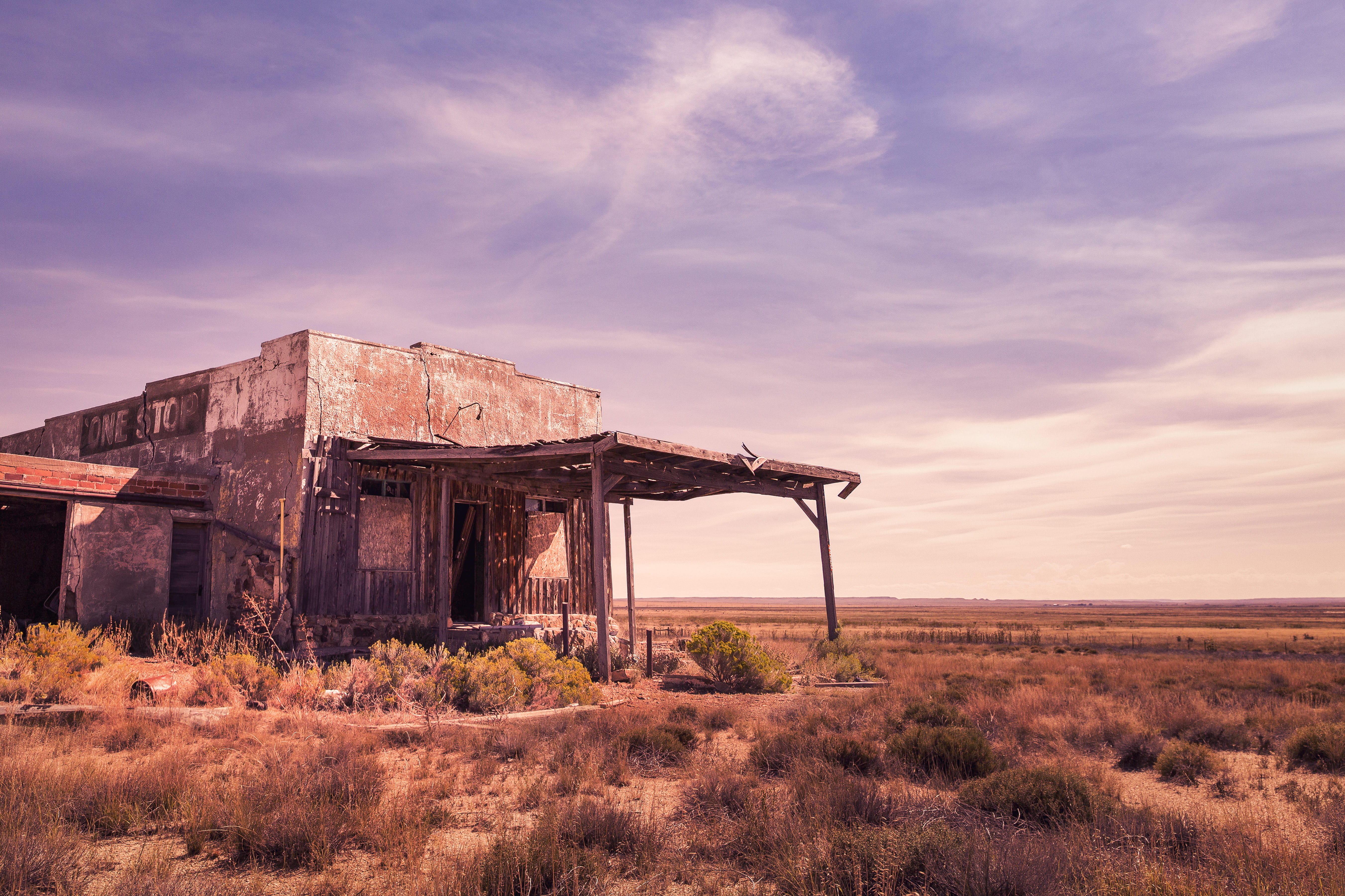 architecture, nature, obsolete, vacant, field, no People, desert, urban, abandoned, ghost Town, terrace, history, decline, warm, cloud - sky, built Structure, HD Wallpaper